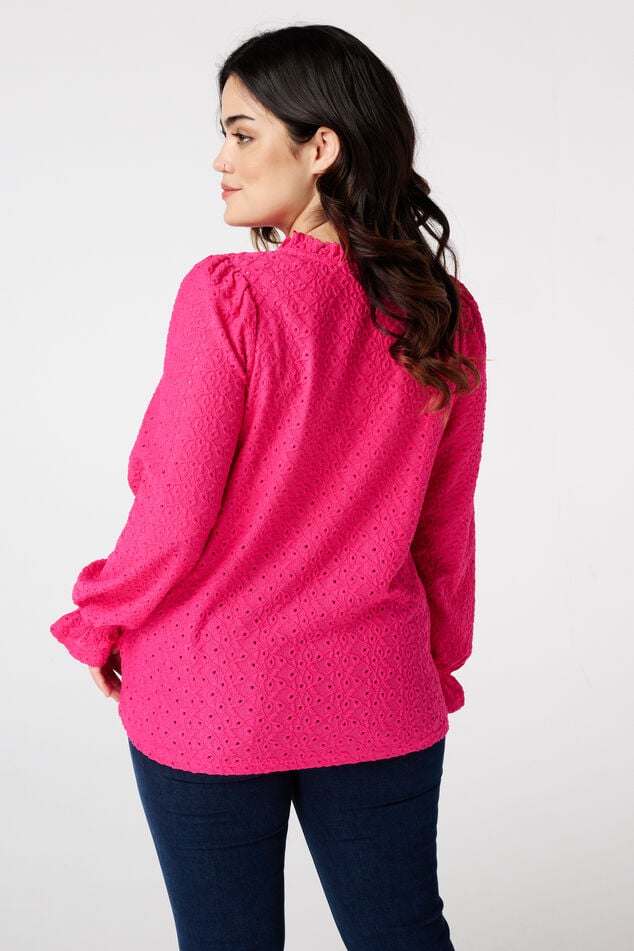 Top met broderie image number 3