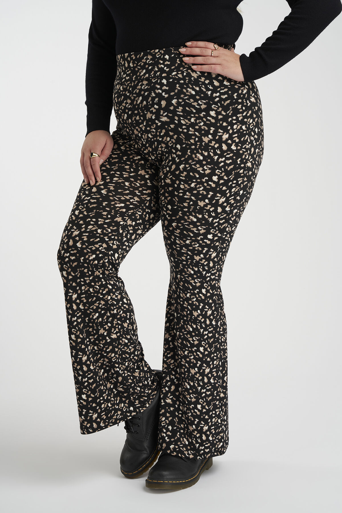 Dames Flared legging met print MS Mode