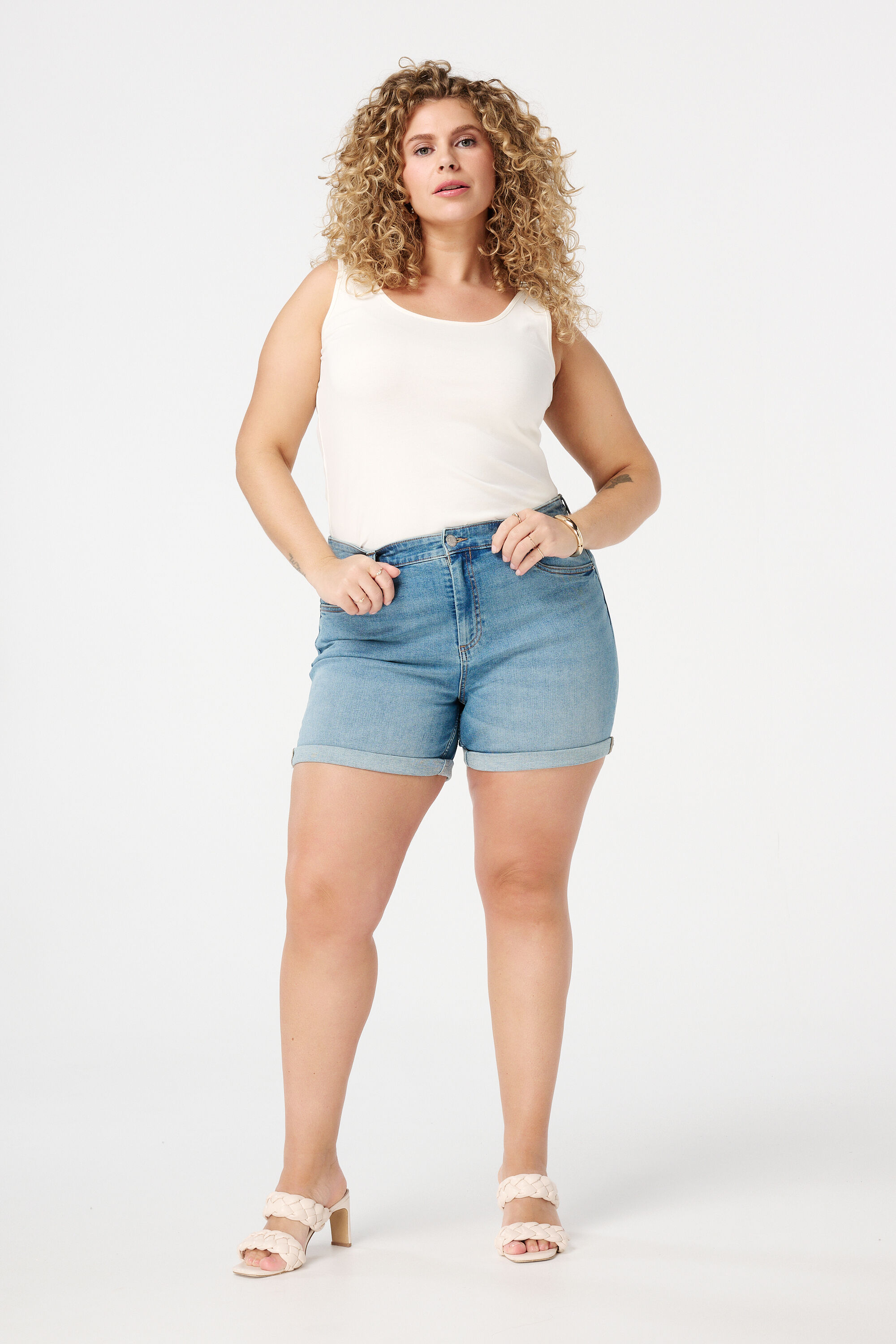 Katoenen lange singlet image number 5