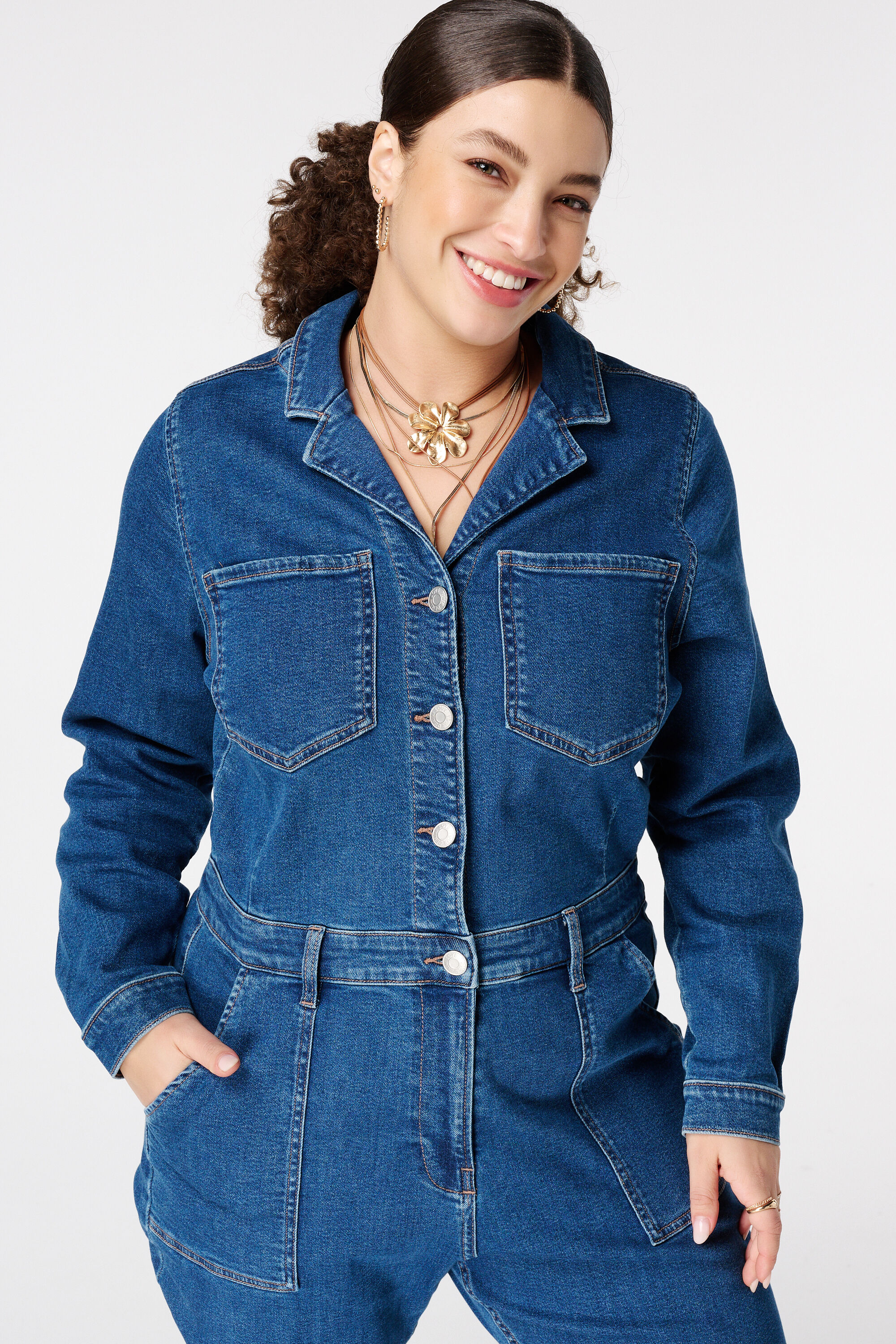 Denim jumpsuit image number 5