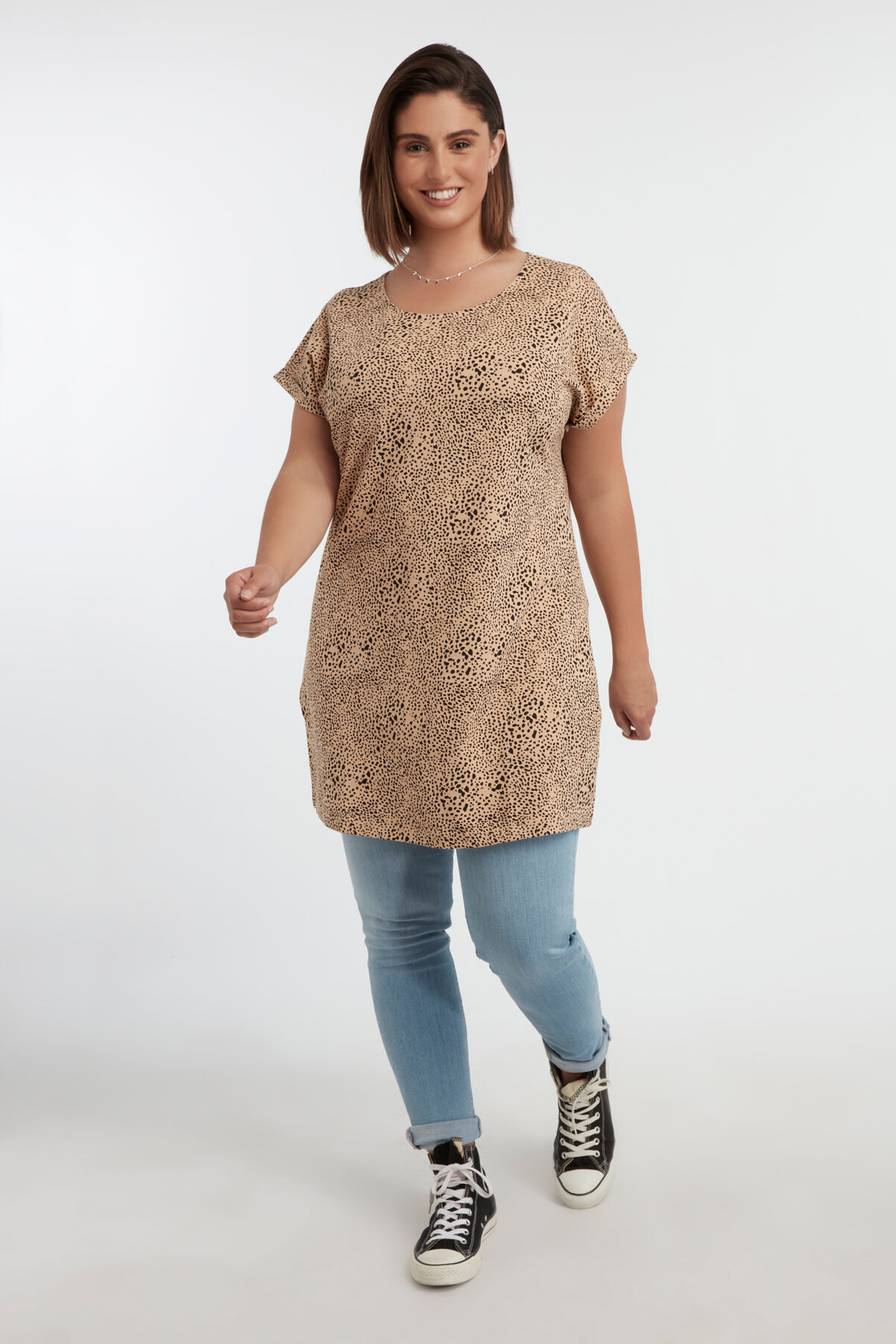 Lang T-shirt met print image number 5