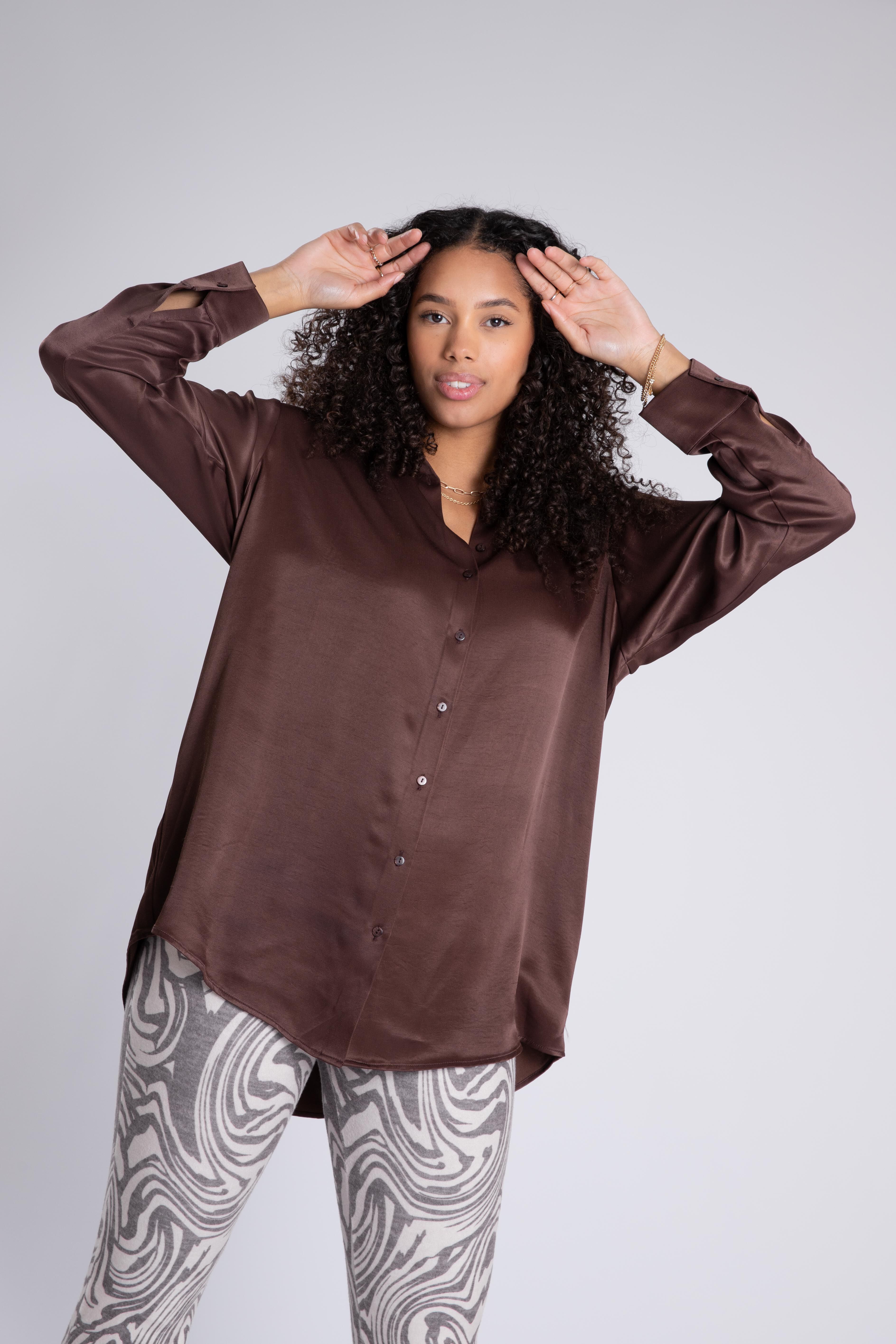 Satijnen blouse  image number 7