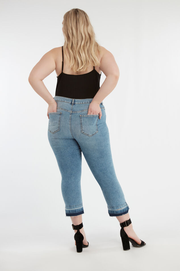 Straight fit 7/8 jeans  image number 4
