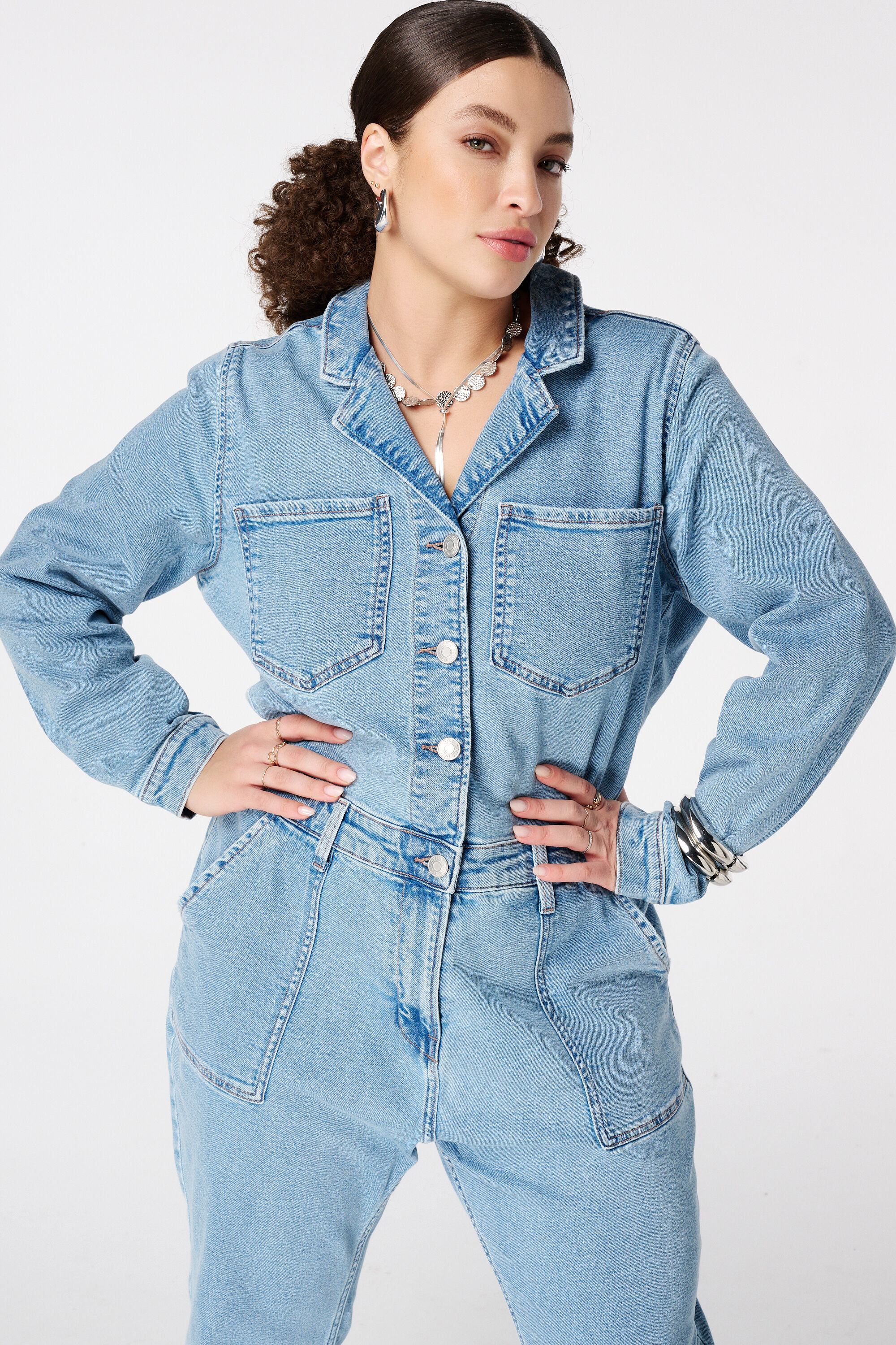 Denim jumpsuit image number 5