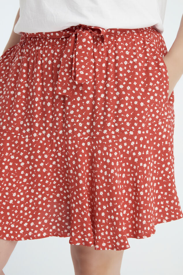 Skort met strik ceintuur image number 3