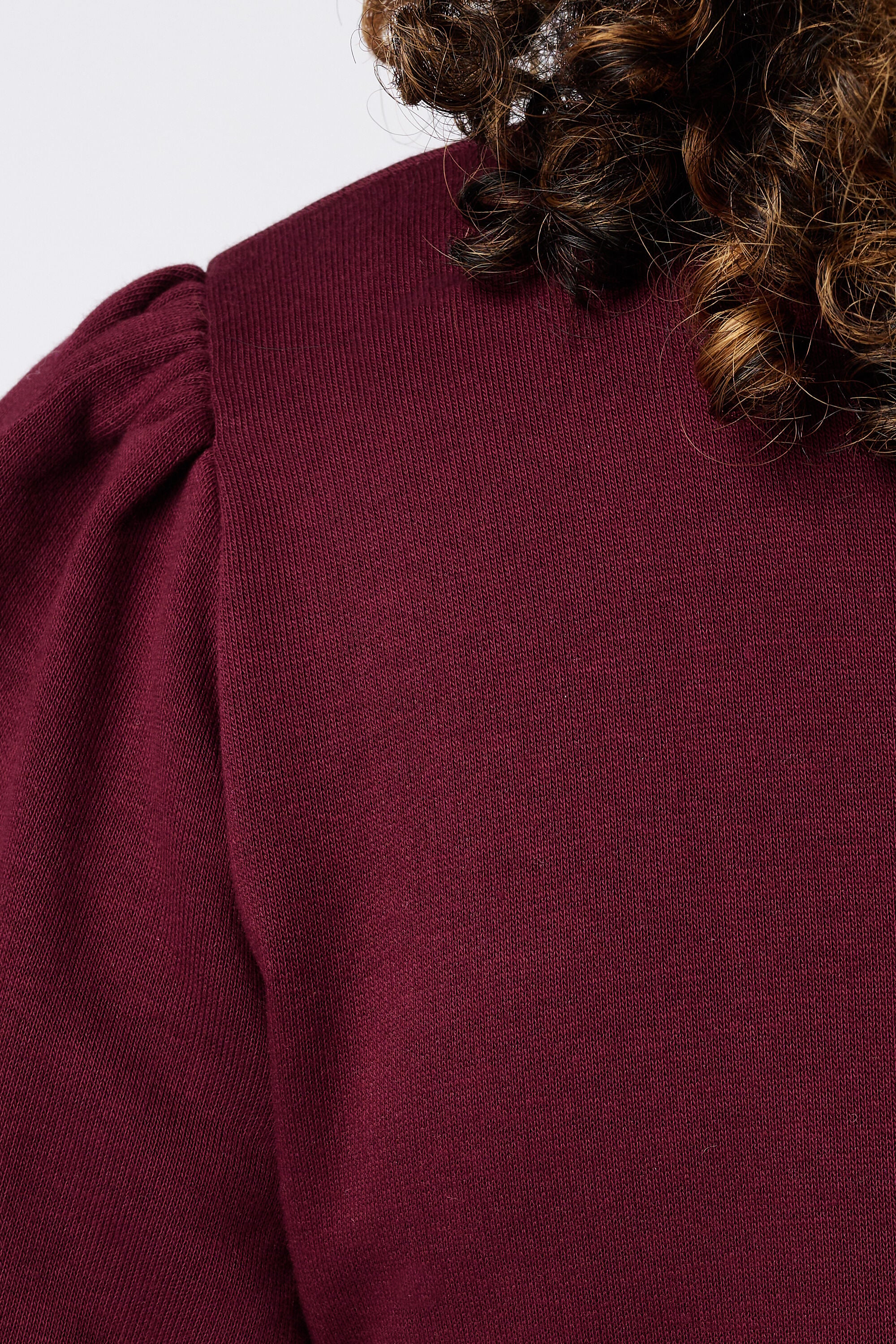 Sweater met korte pofmouwen image number 6