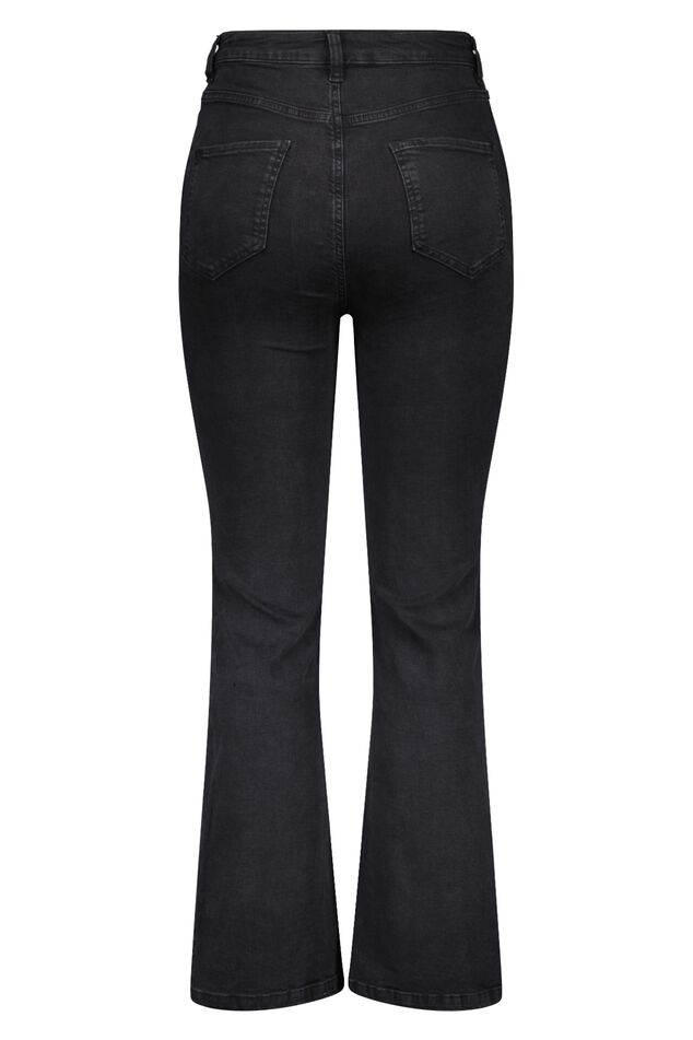 High waist jeans met split image number 3