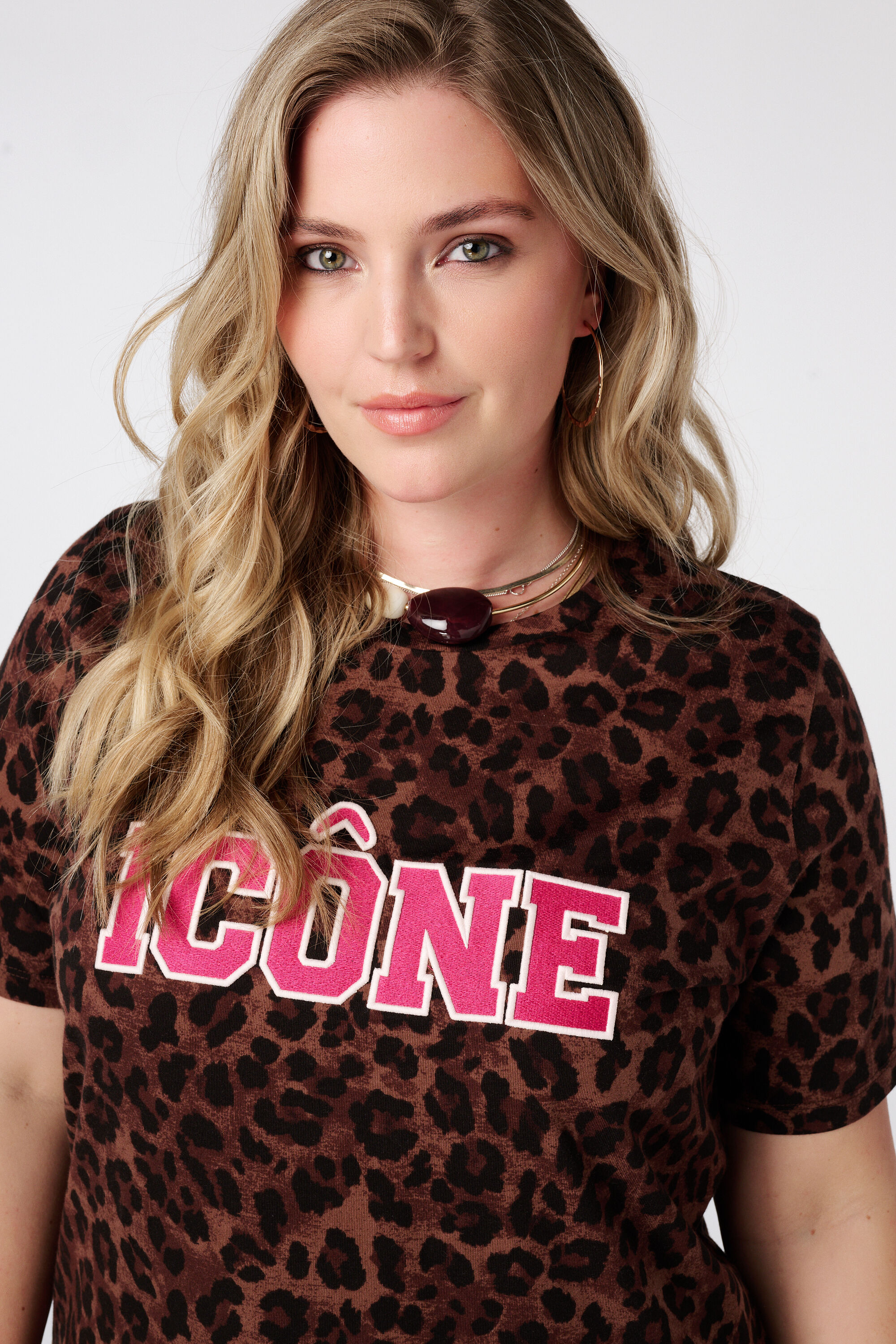 T-shirt met animal print image number 4