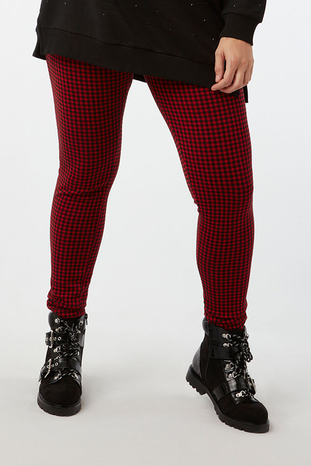 Geruite legging image number 4