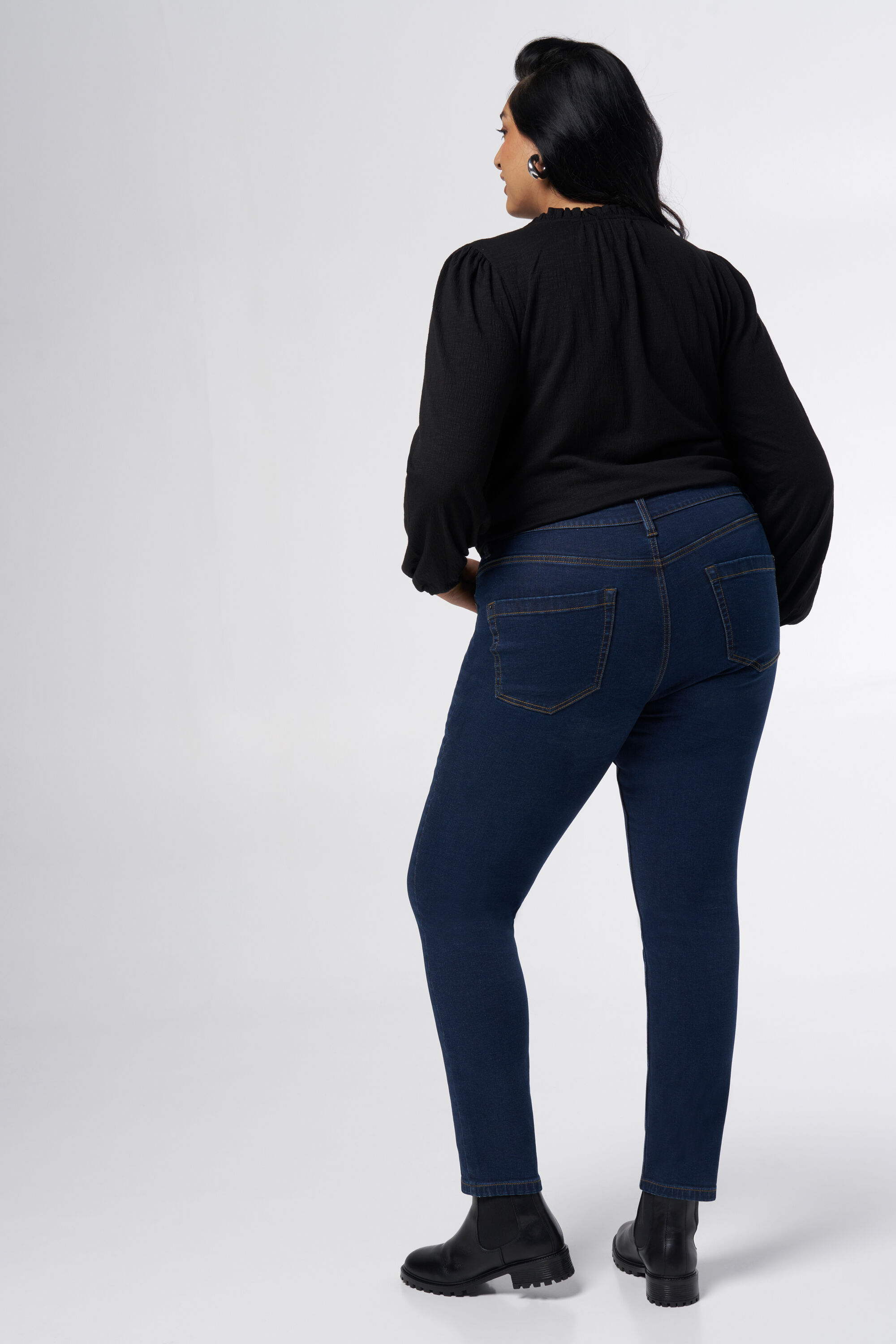 Slim leg jeans IRIS met stretch image number 3