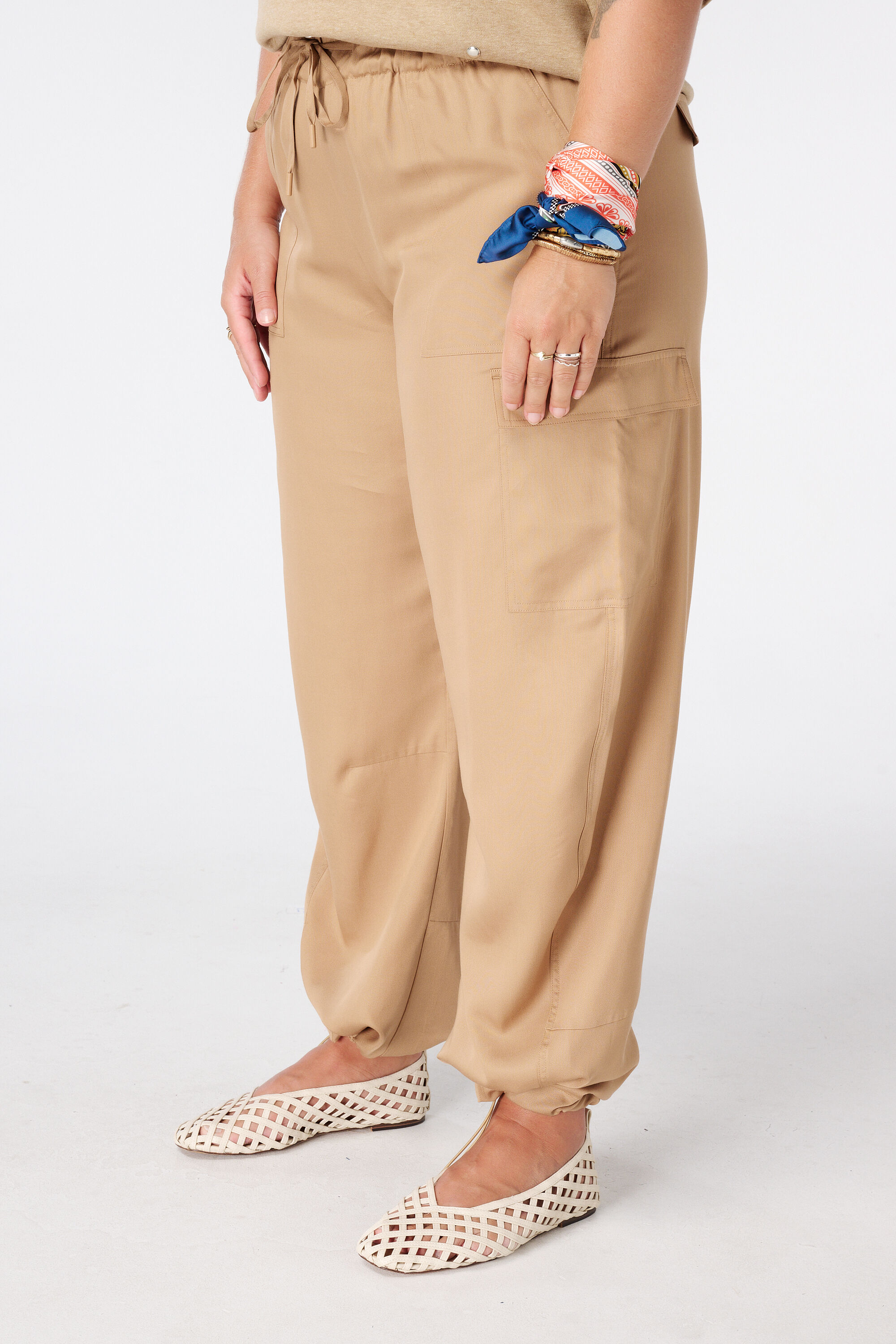 Ballon broek met cargo look image number 5