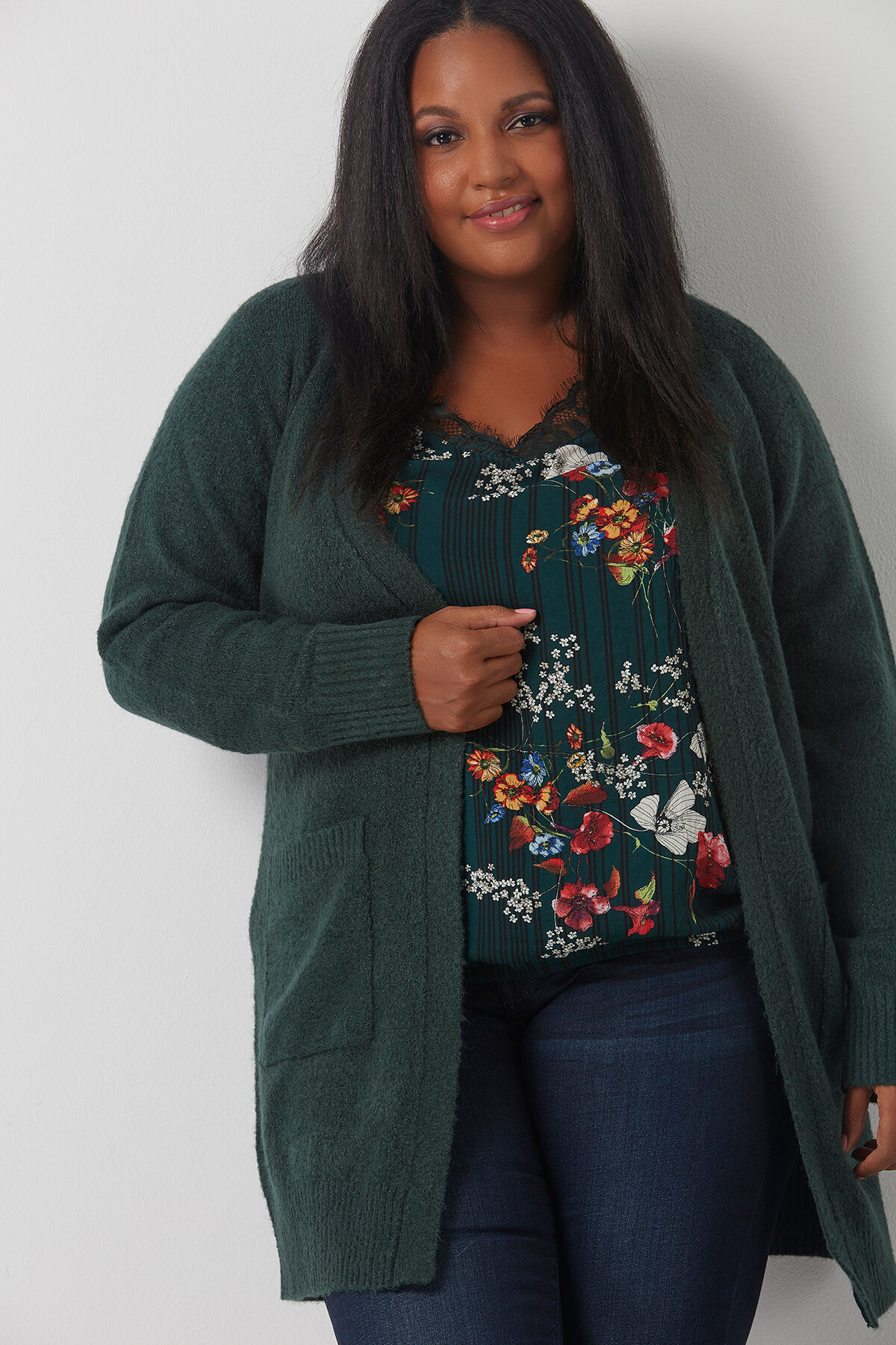 Blouse met kanten kraag  image number 4