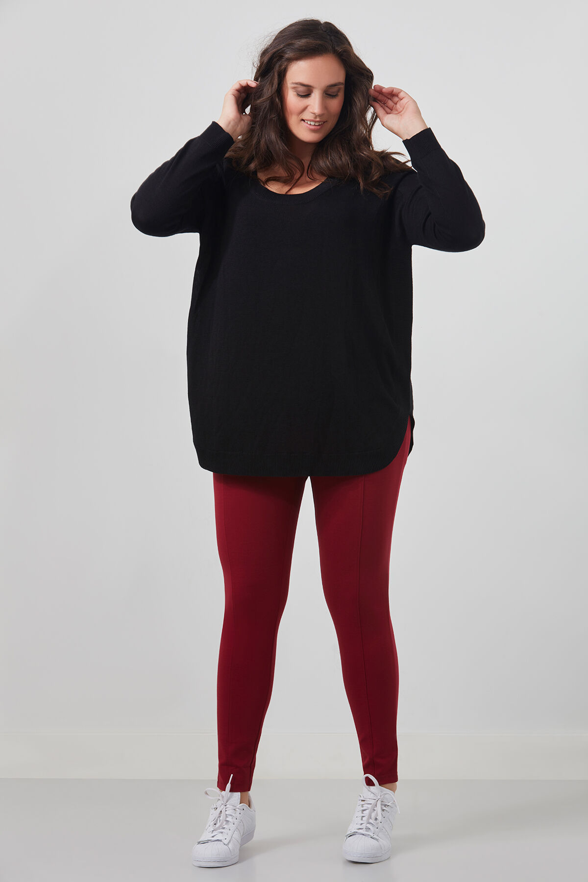 Trui met afgeronde onderzijde image number 3