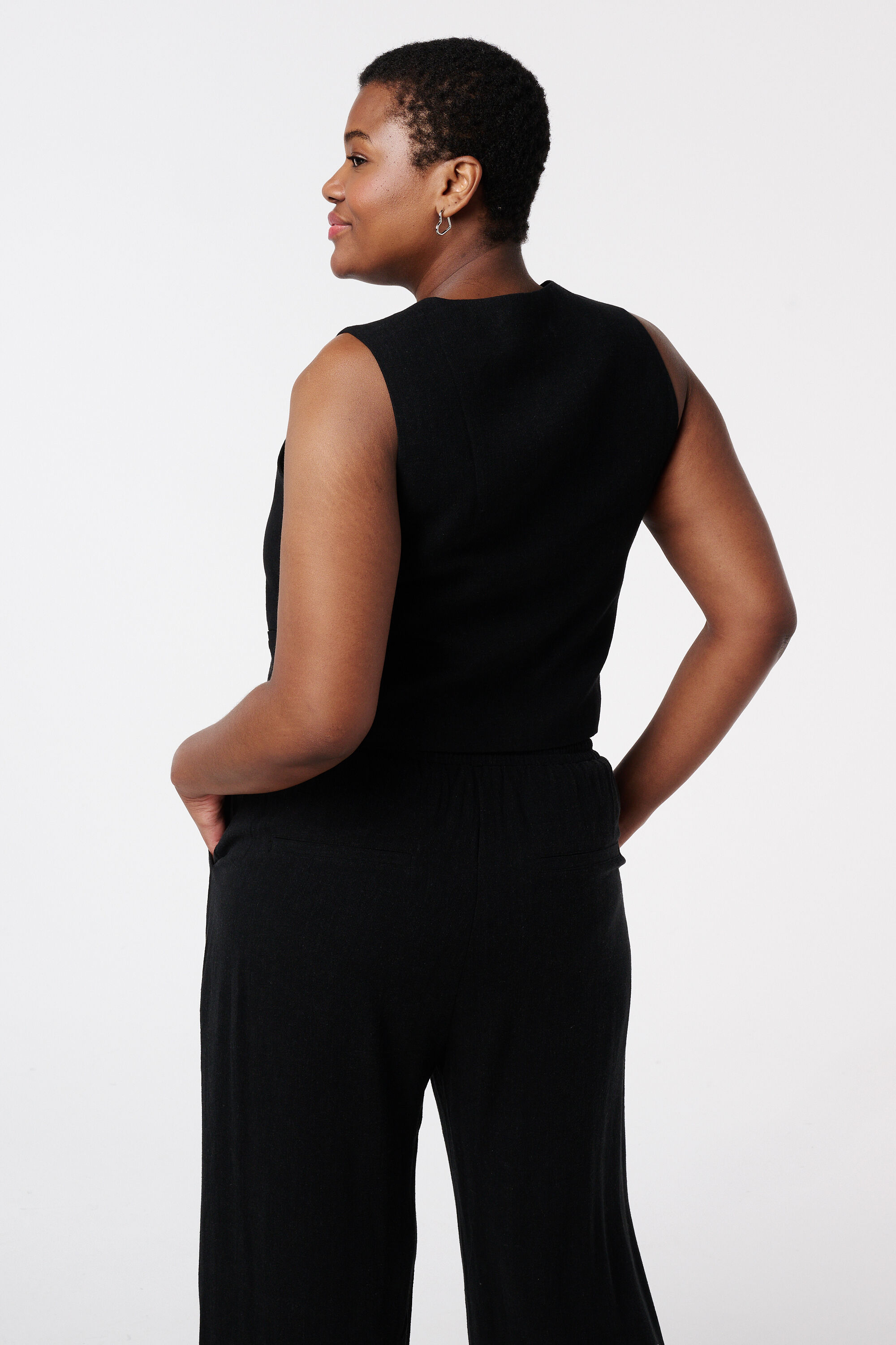 Kostuumgilet met linnen image number 3