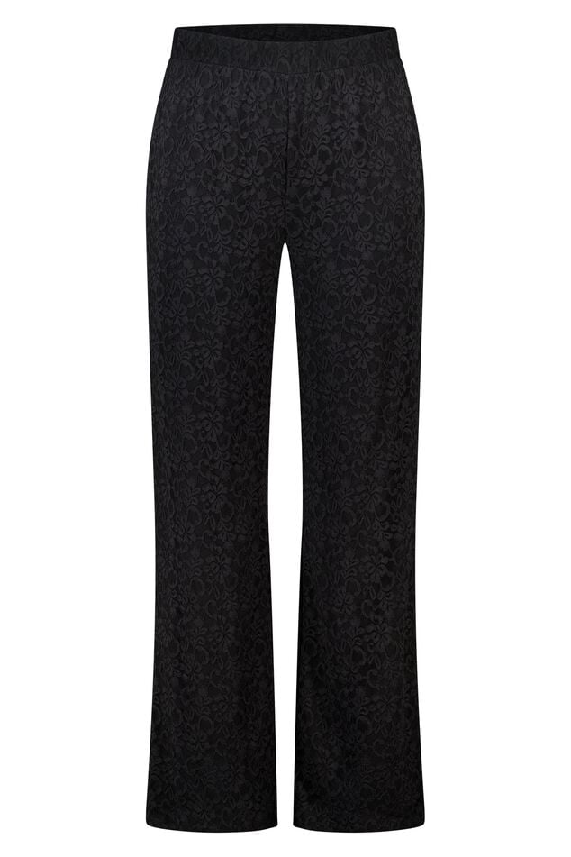 Wide leg broek van kant image number 1