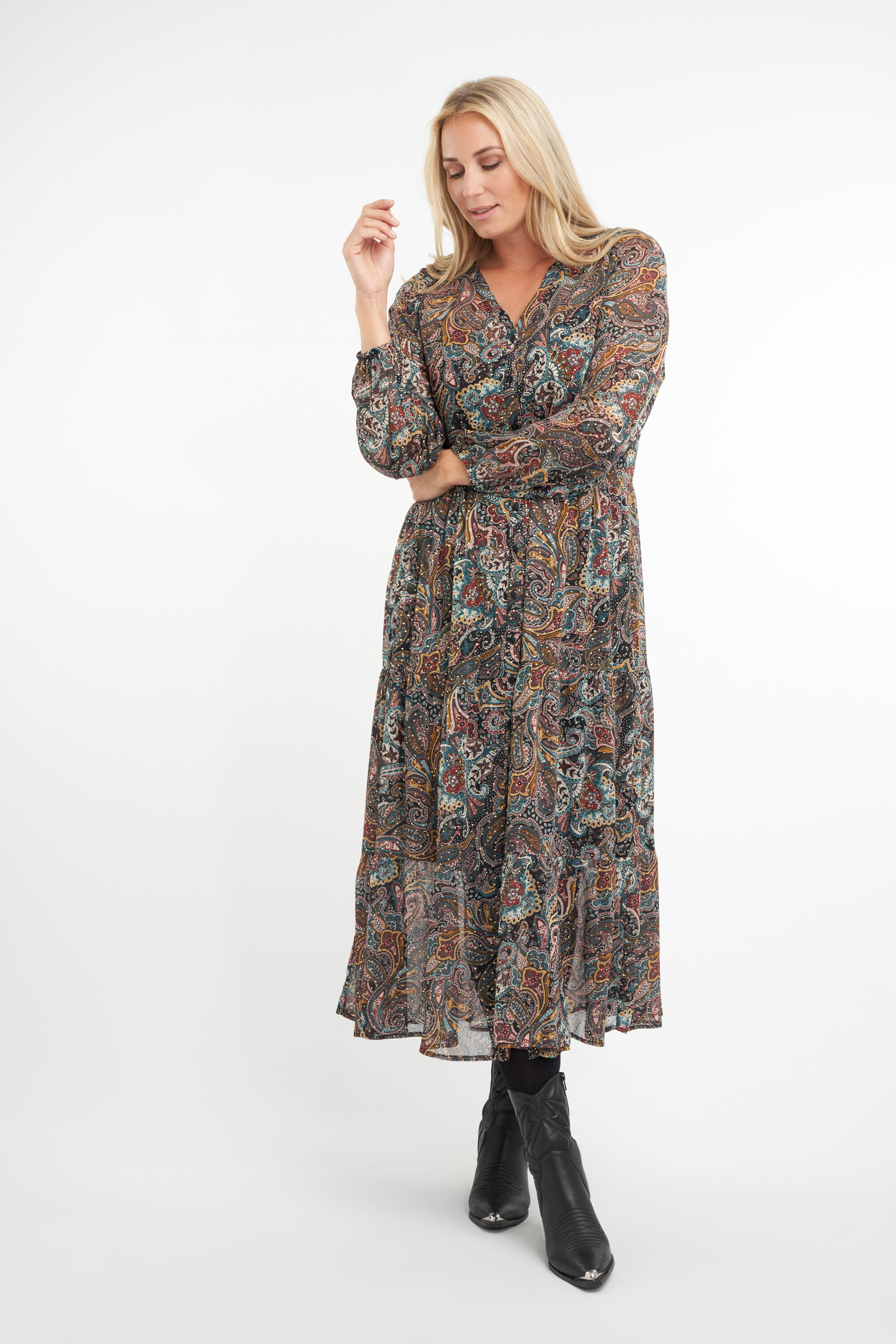 Maxi jurk met paisleyprint image number 6