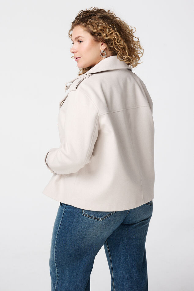 Korte double-breasted jas image number 3