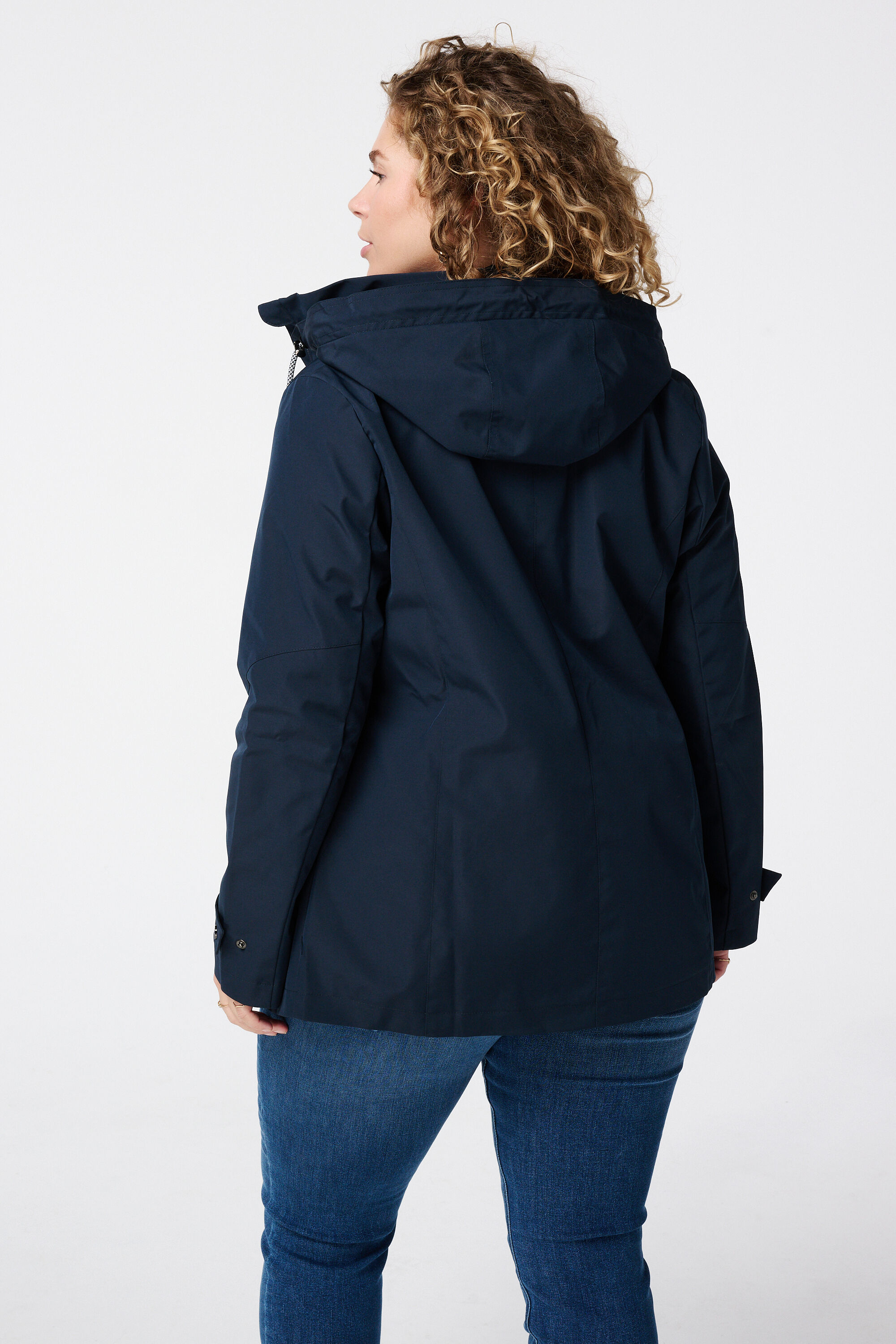 Regenjas met zilveren details image number 3