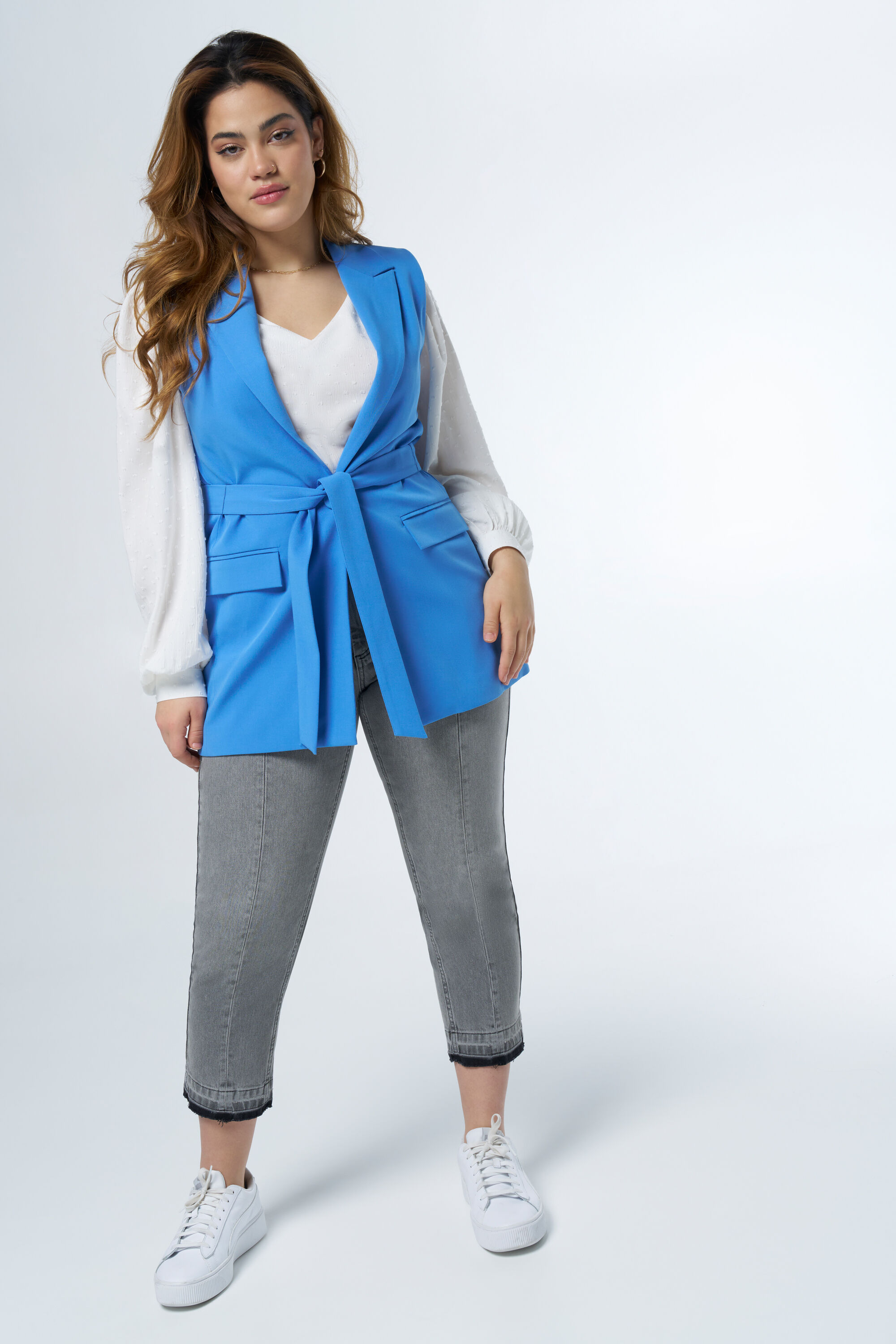 Gilet met bijpassende riem image number 6