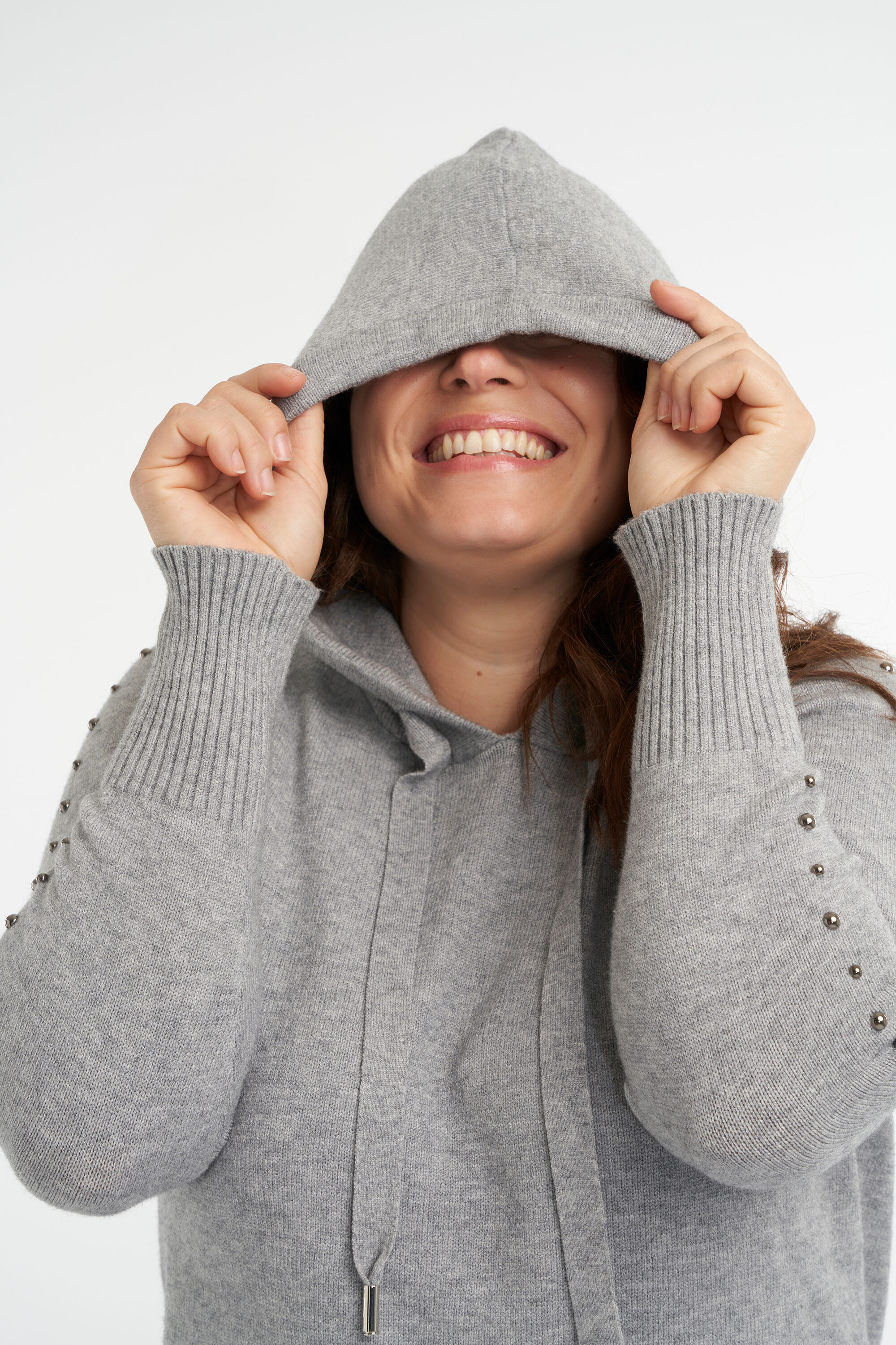 Lange sweater met capuchon image number 4