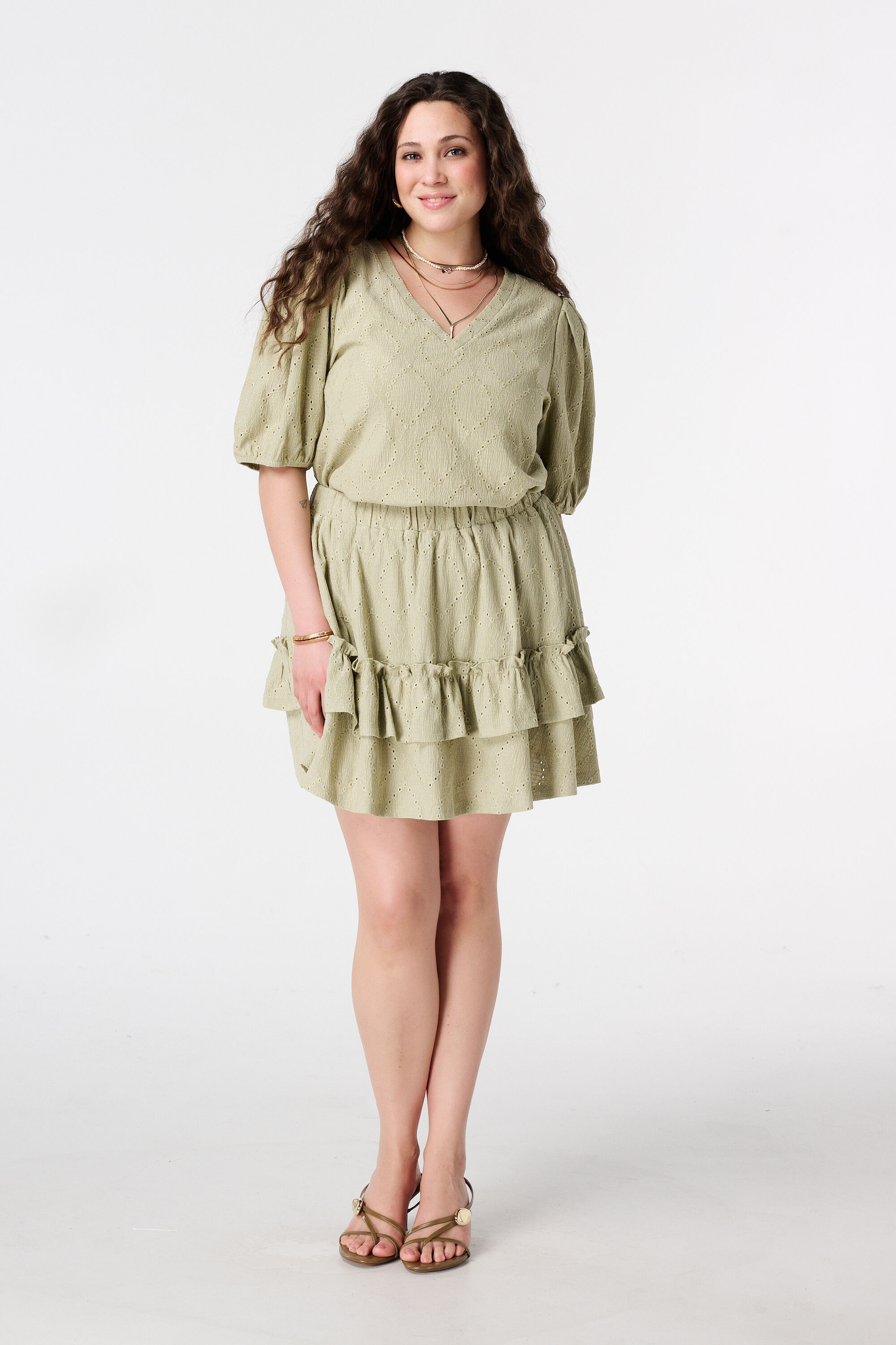 Top met broderie-look image number 5