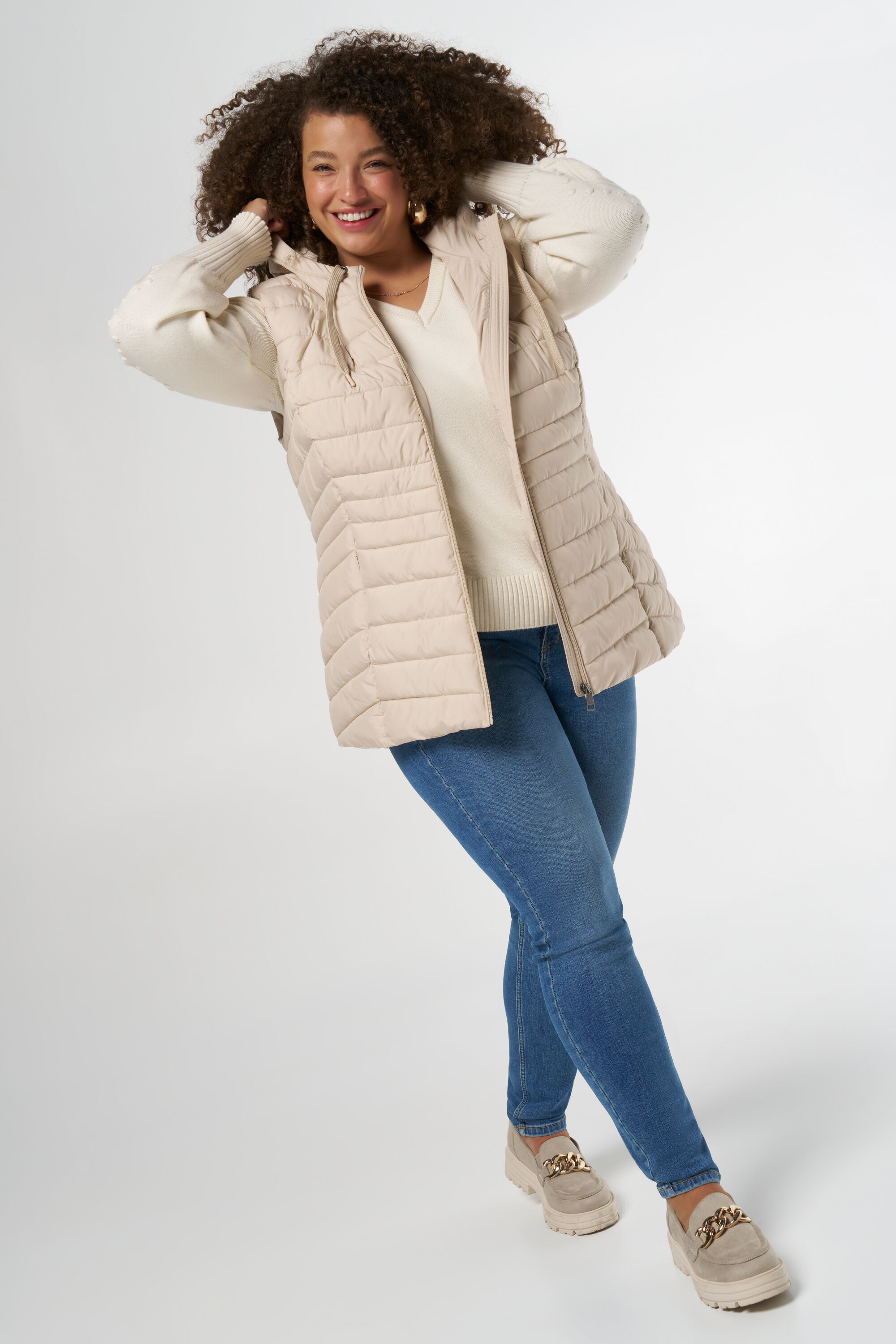 Licht gewatteerde bodywarmer image number 5