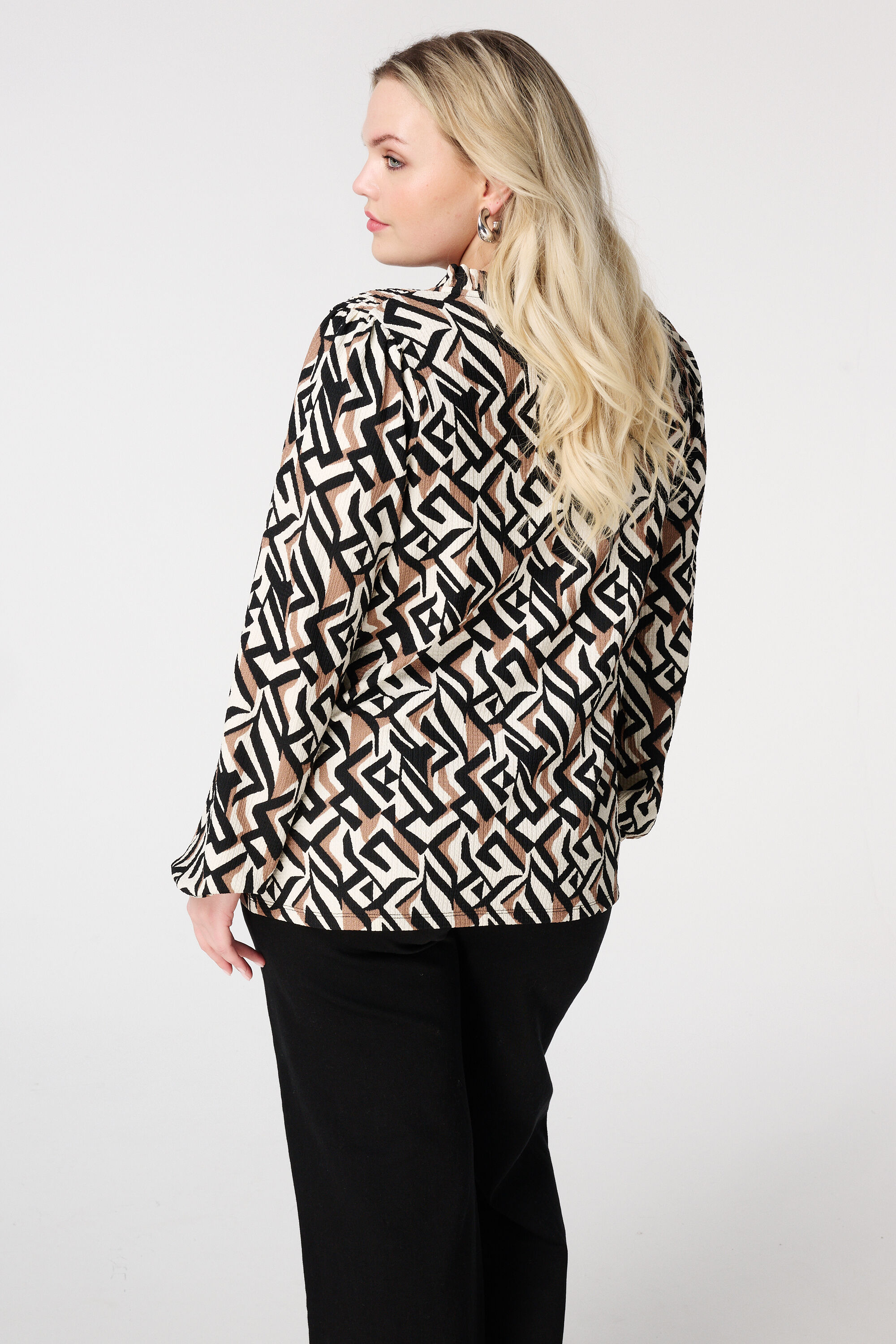 Top met print en structuur image number 3