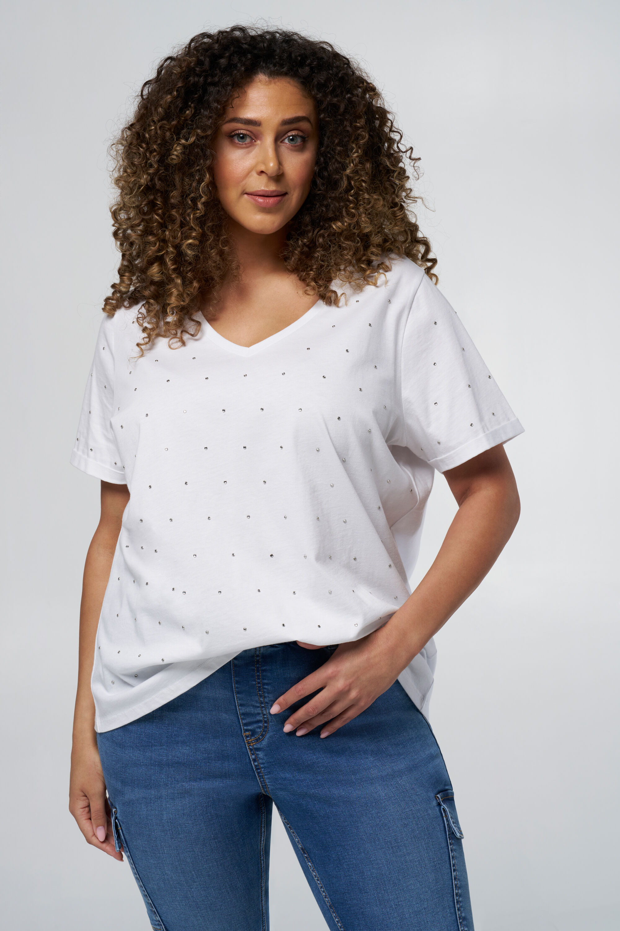 T shirt sales met steentjes dames