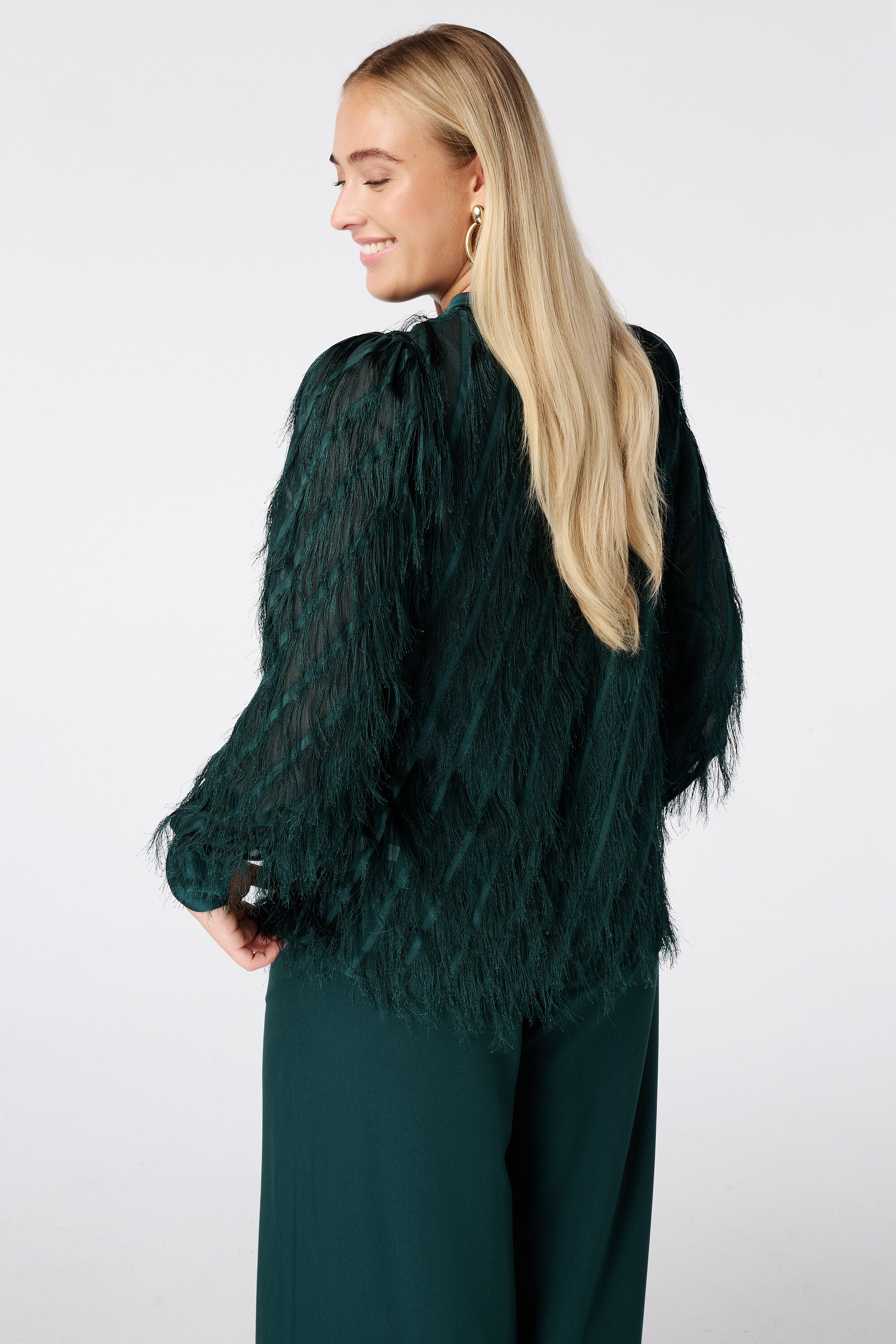 Blouse met ronde hals image number 3