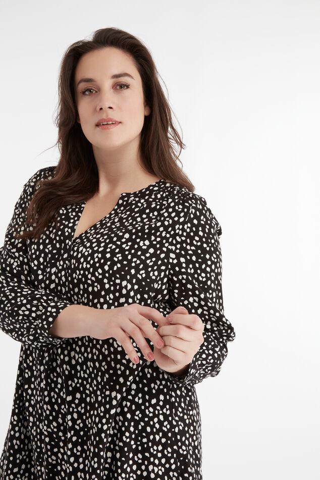 Tuniekblouse met stippenprint image number 5
