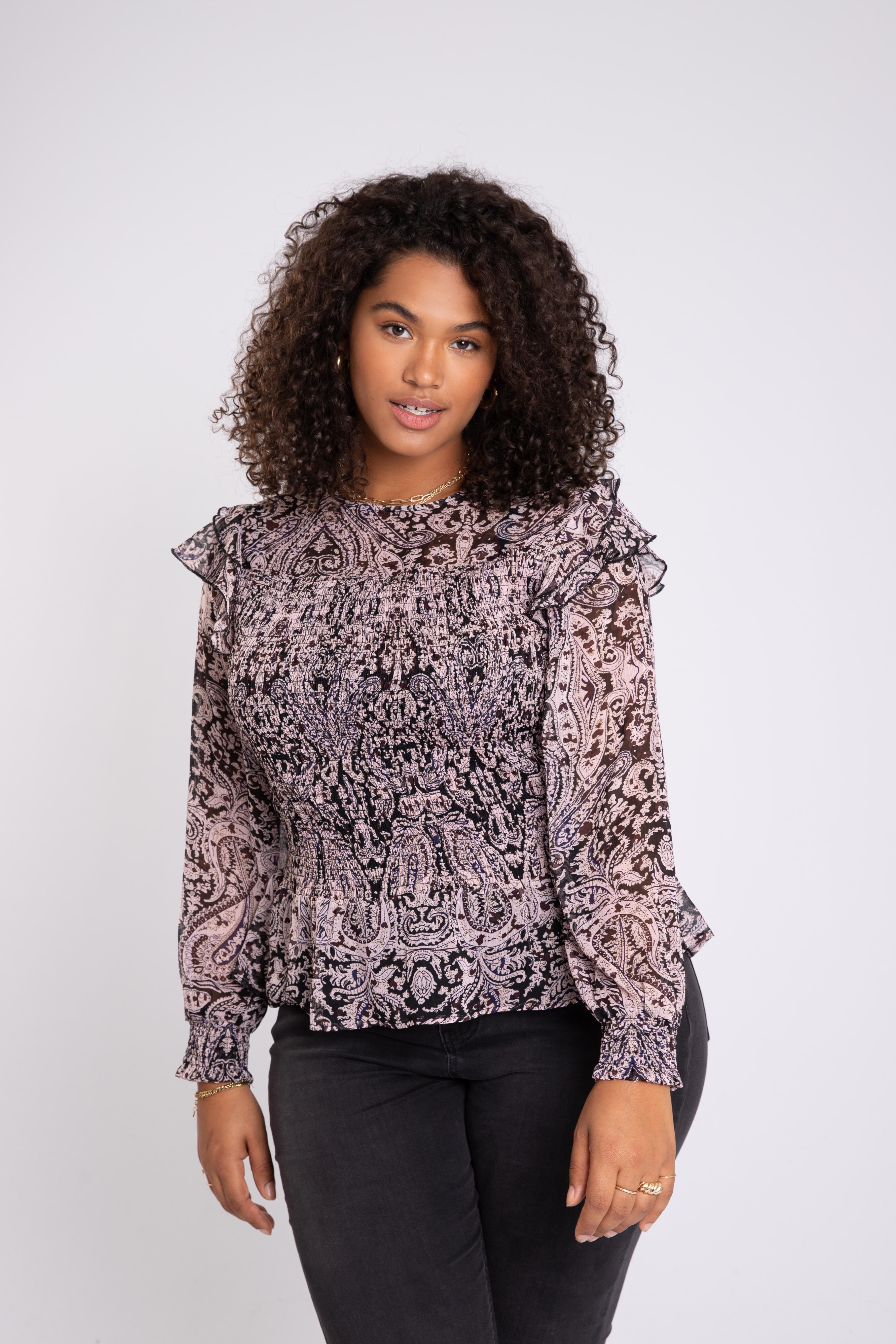 Blouse met paisley print image number 7