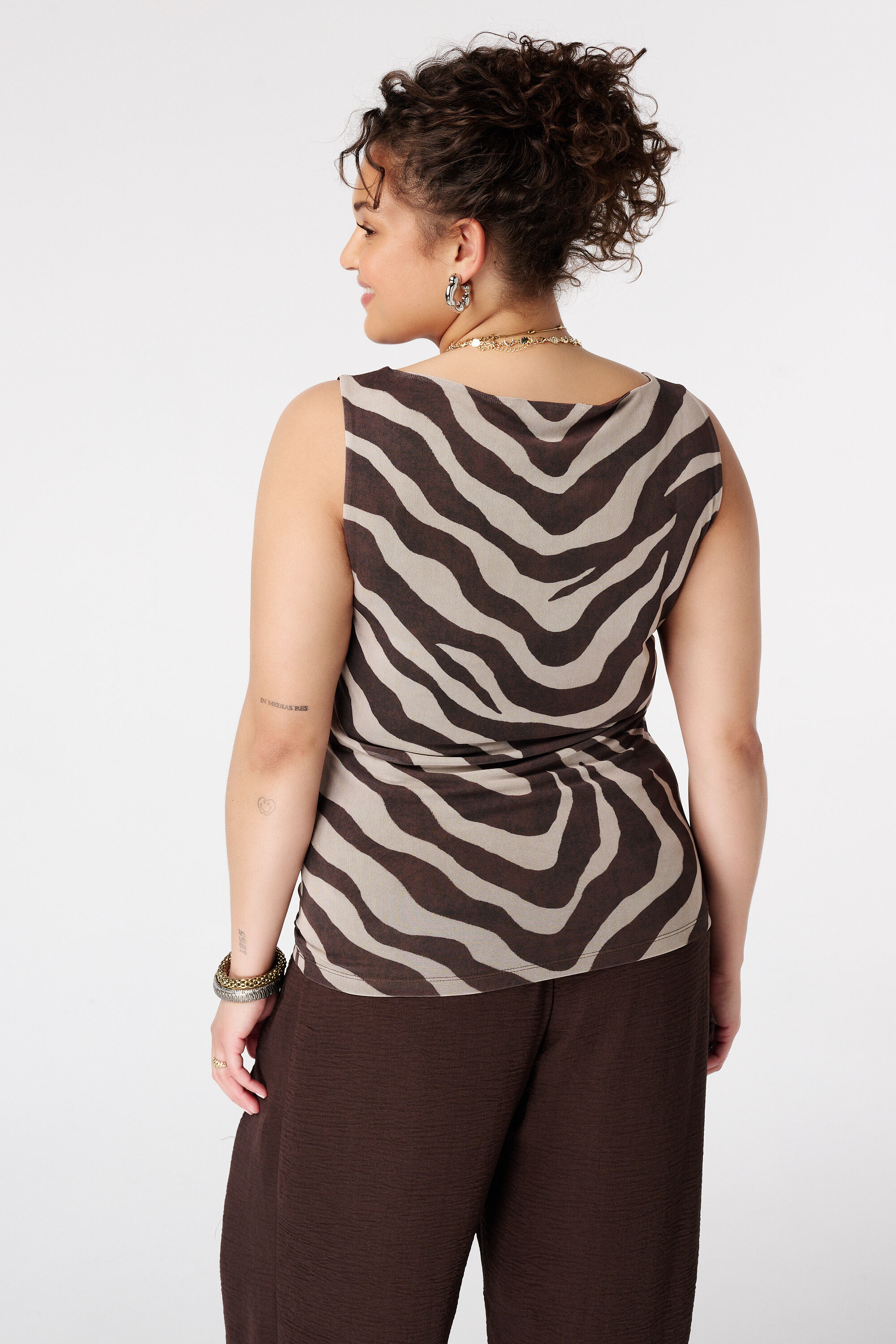 Mesh top met print image number 3
