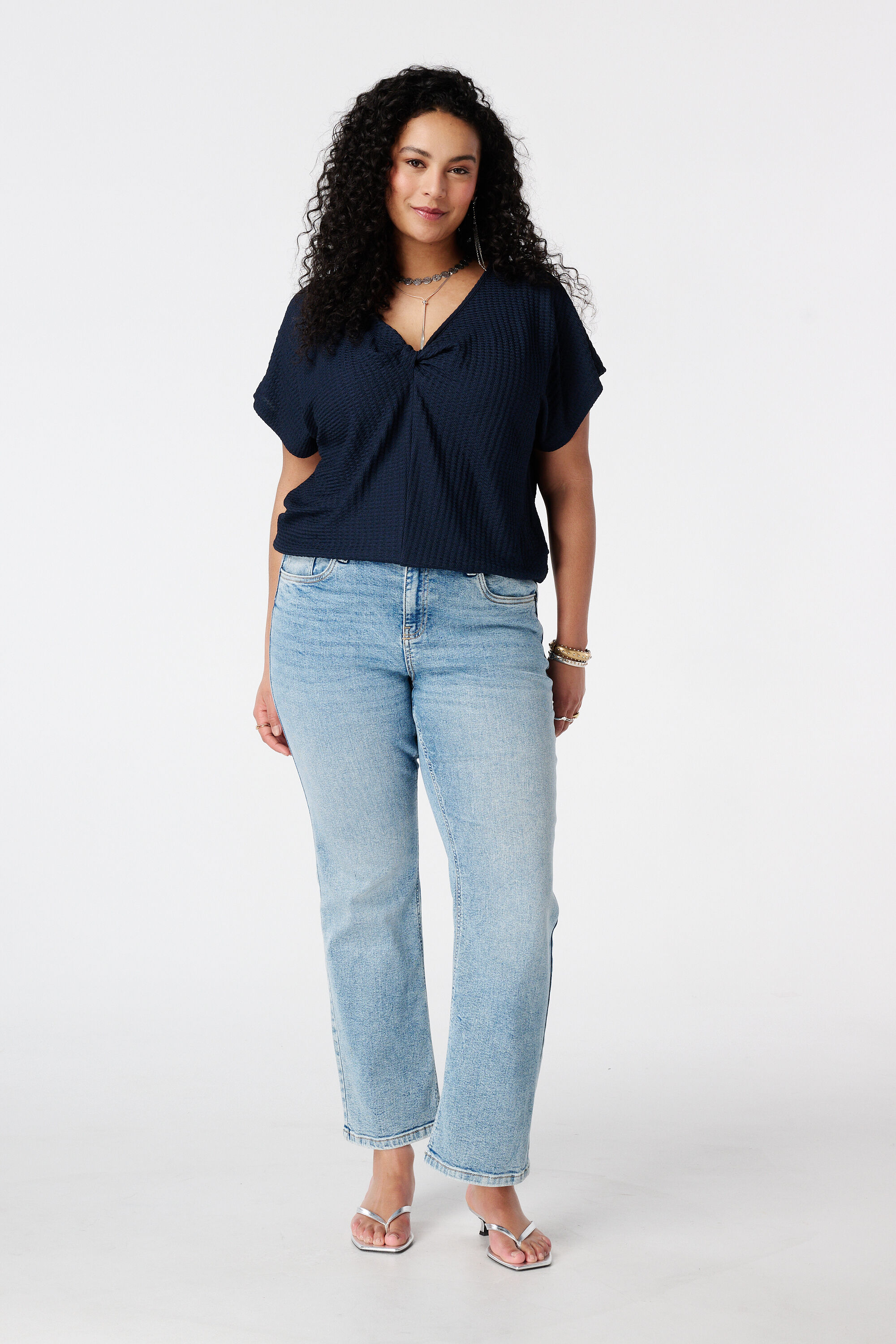 Top met kapmouwtjes image number 3