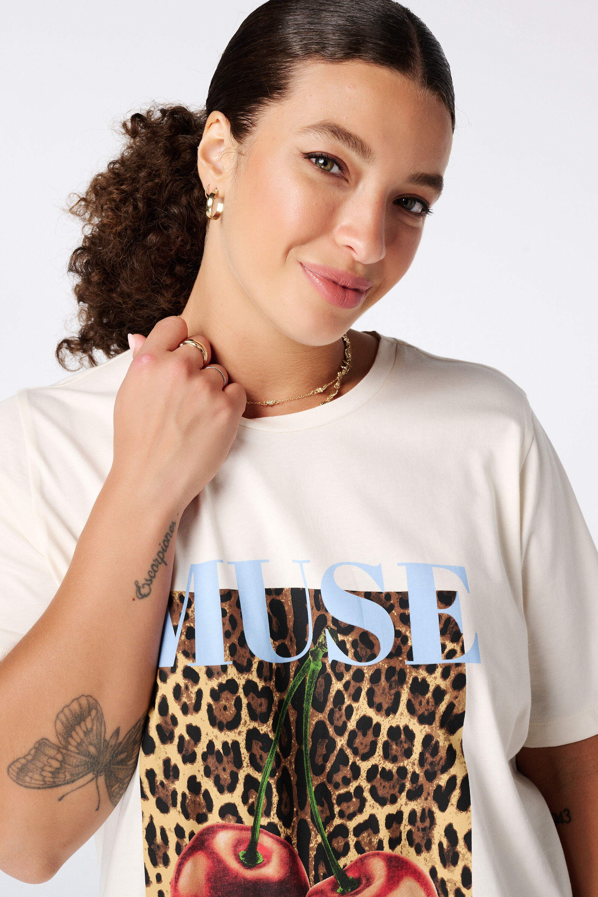 T-shirt met print image number 4