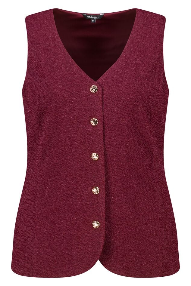 Gilet met knopen en lurex image number 1
