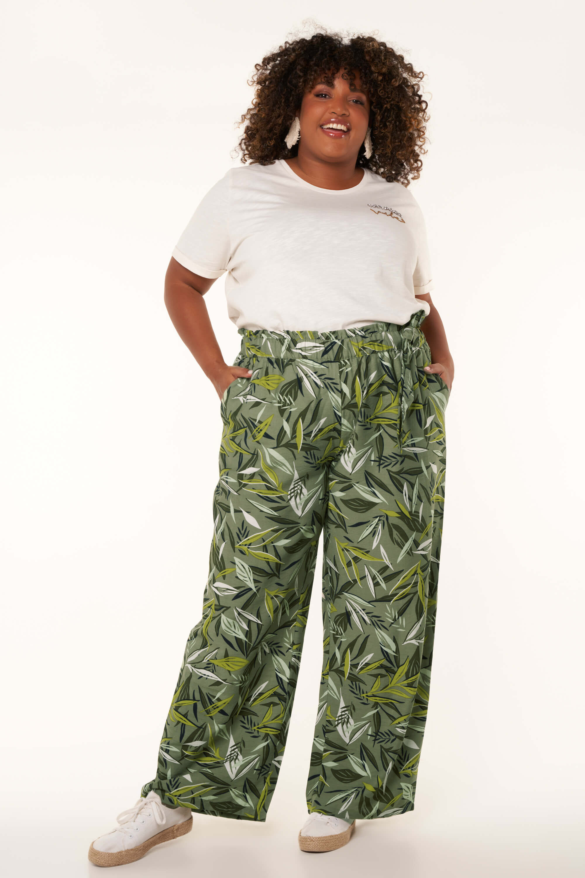Dames Broek met wijde pijpen MS Mode
