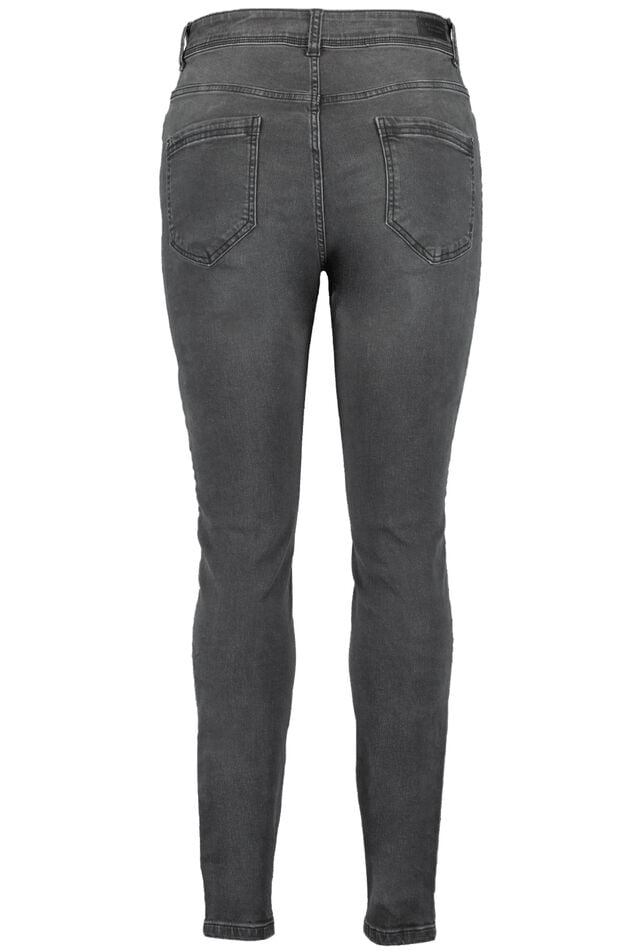 Skinny leg high waist jeans CHERRY image number 3