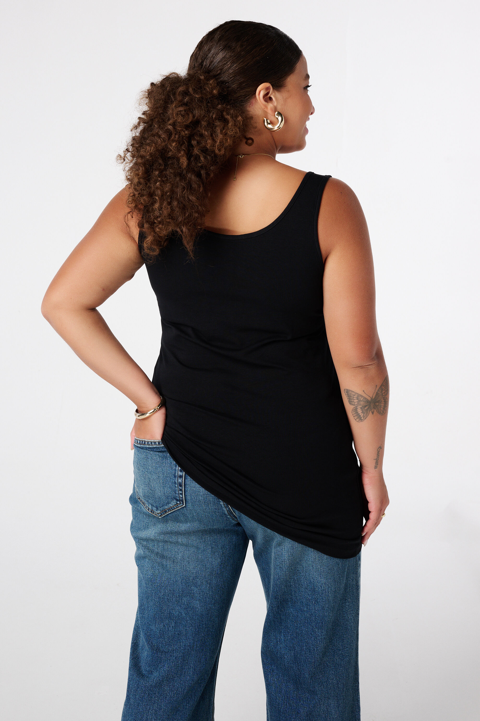 2-pack katoenen singlet extra long image number 3