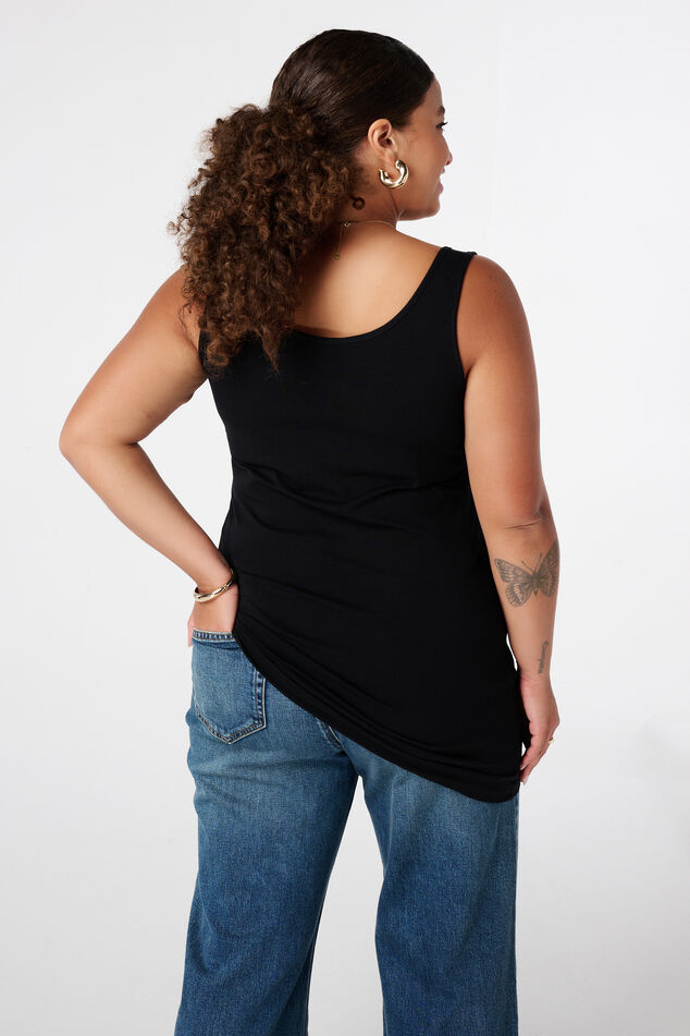 2-pack katoenen singlet extra long image number 1