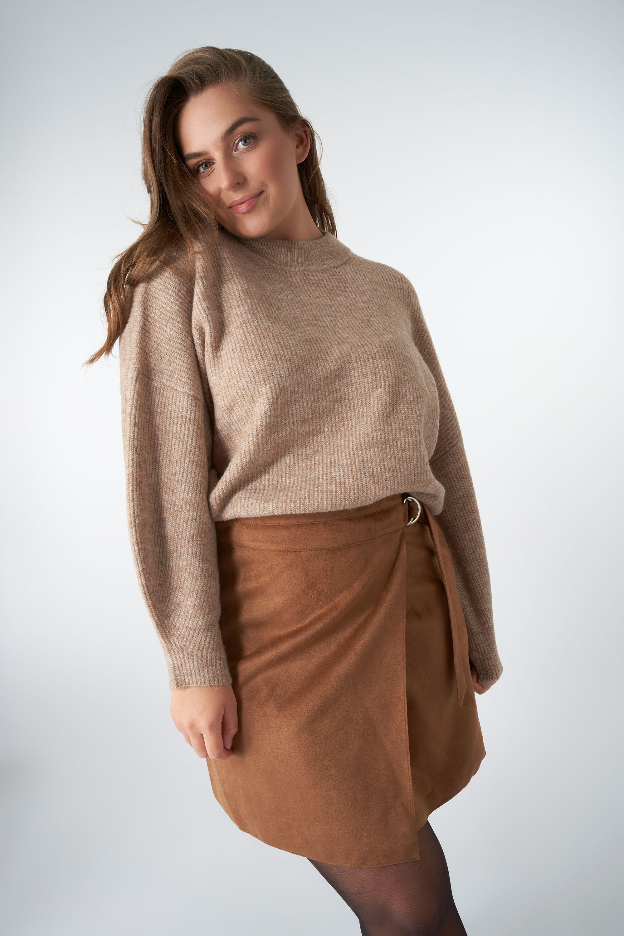 Dames Overslag rok van suedine MS Mode