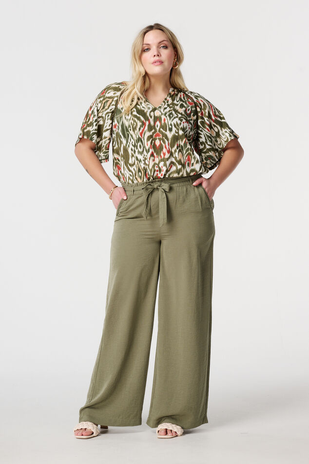 Broek met elastische taille image number 0