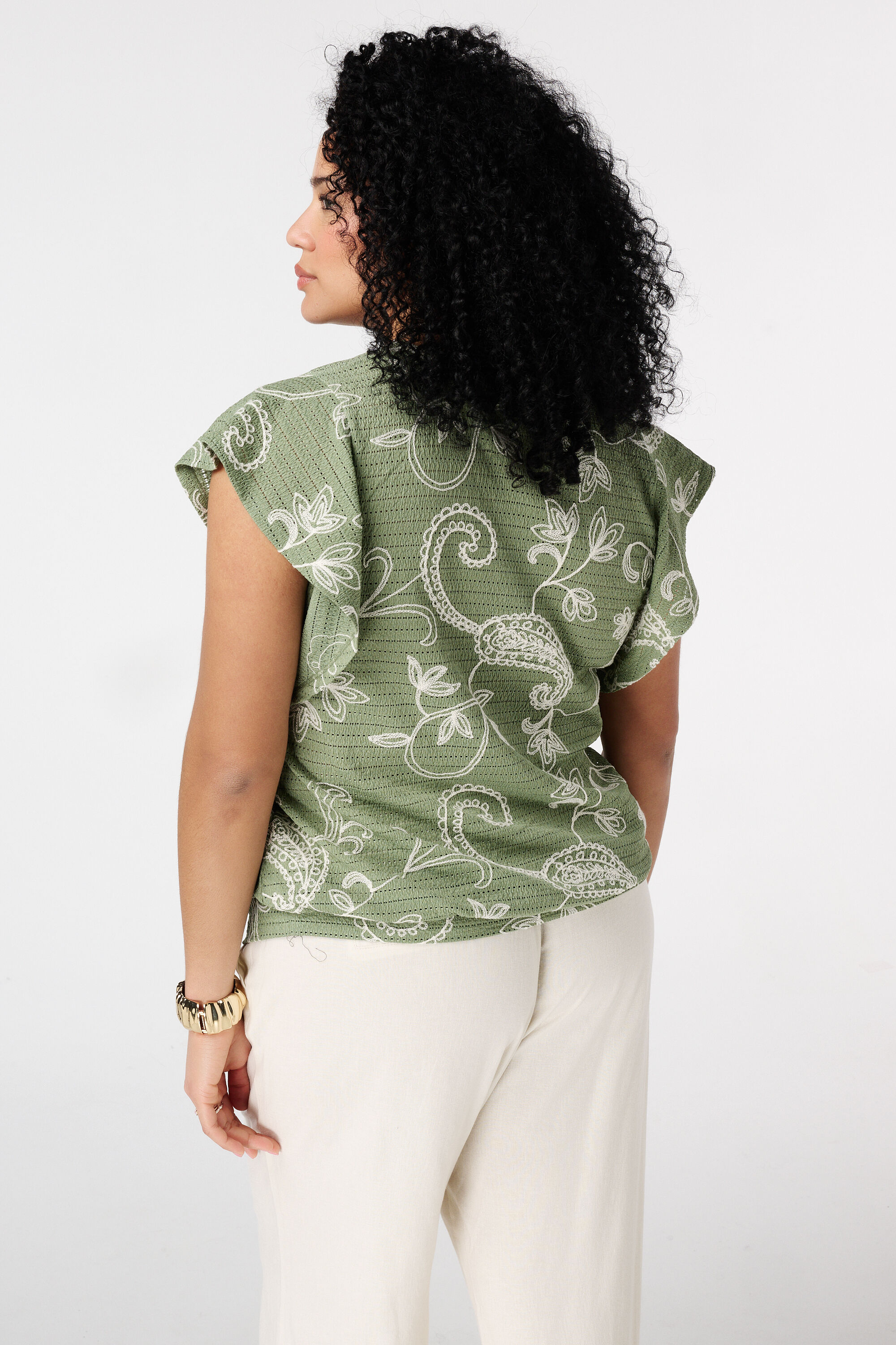 Top met paisleyprint image number 3