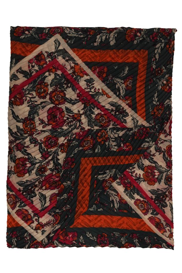 Sjaal met bloemenprint image number 1