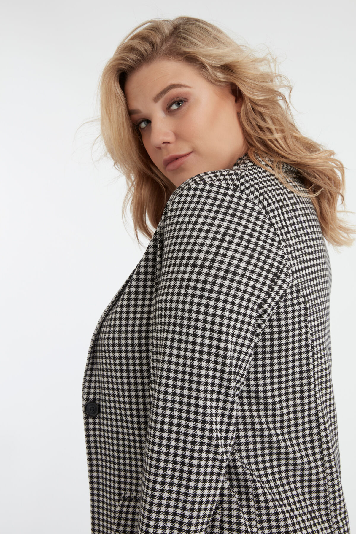 Pied de poule blazer image number 3