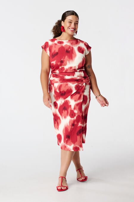 Wikkelrok met print Wikkelrok met print