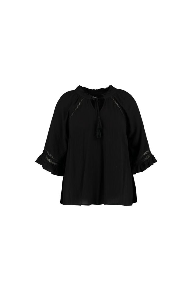 Blouse met opengewerkte details image number 1