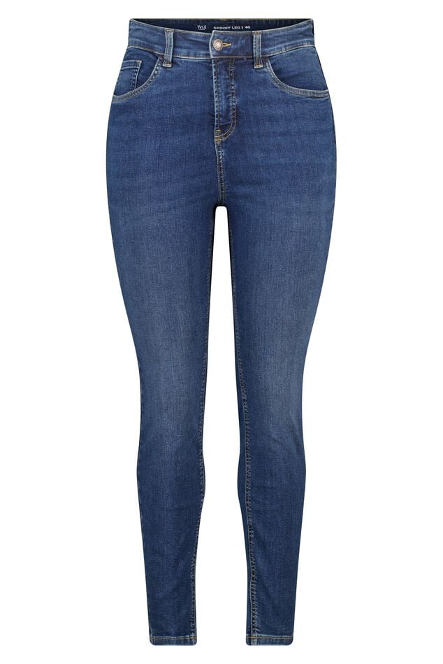 Skinny leg high waist jeans CHERRY image number 1