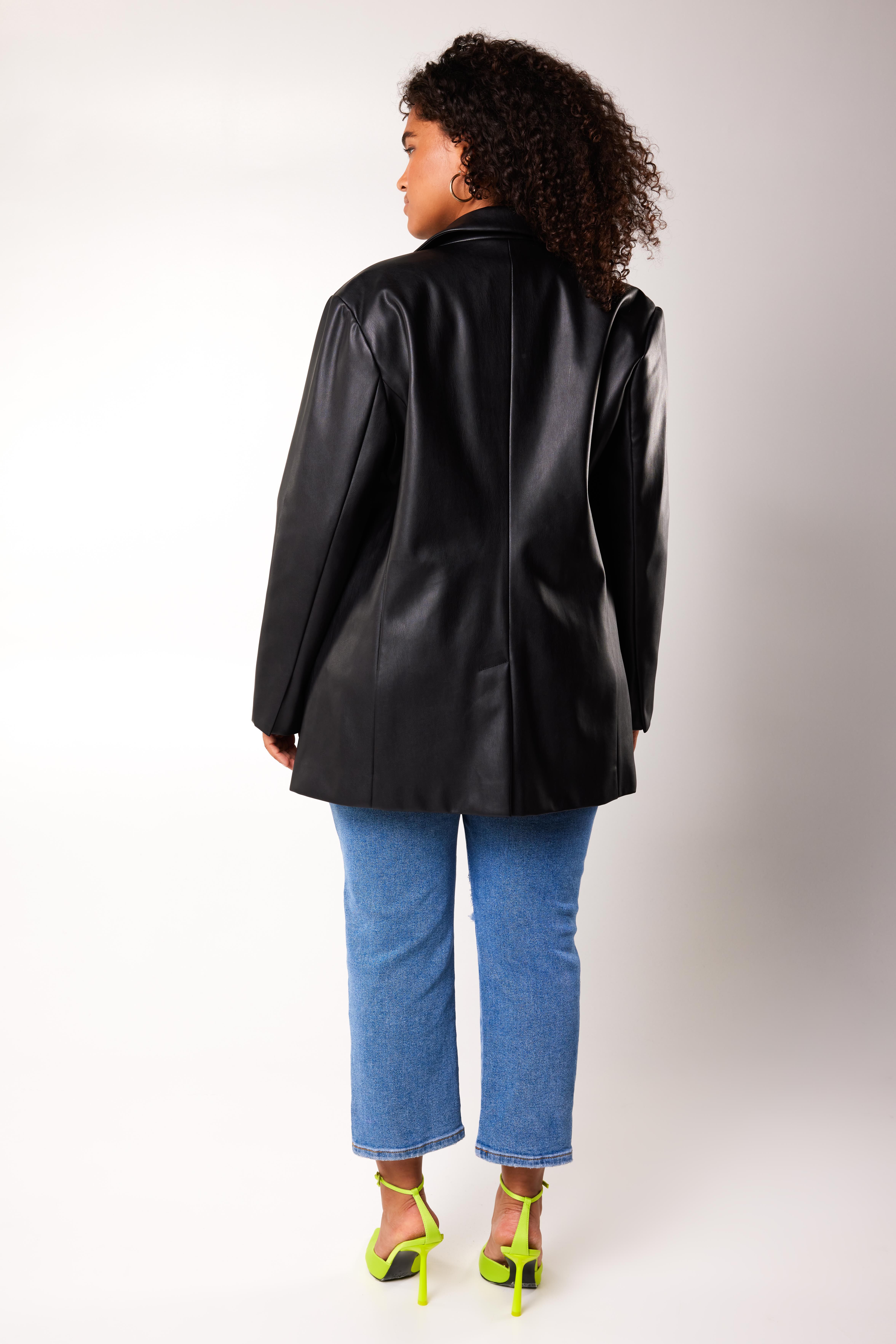 Imitatieleren blazer image number 4