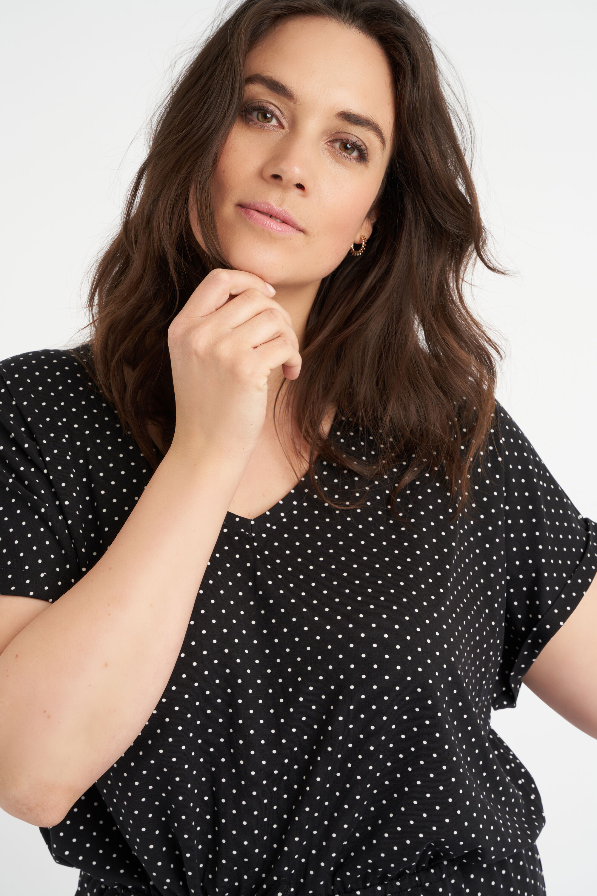 Lange tuniek met rijgdetail image number 5