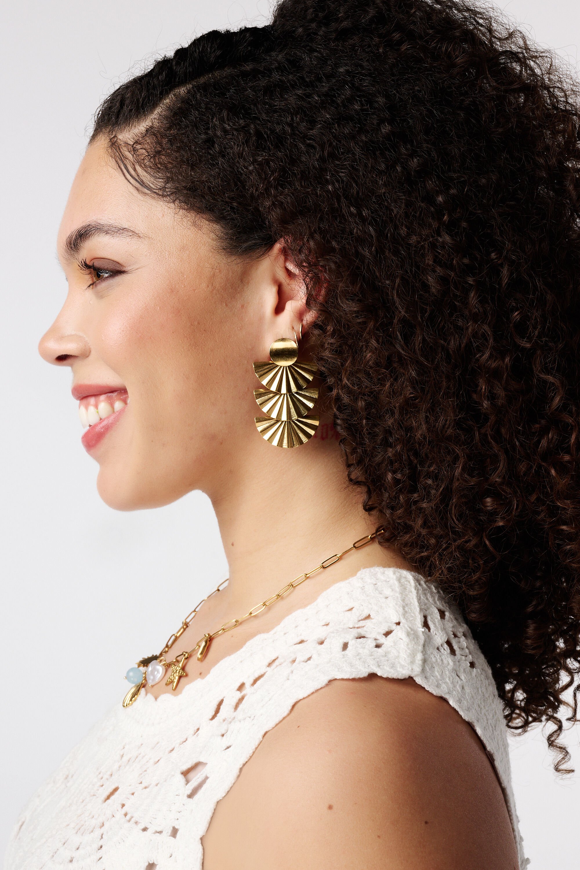 Bloem oorbellen image number 0